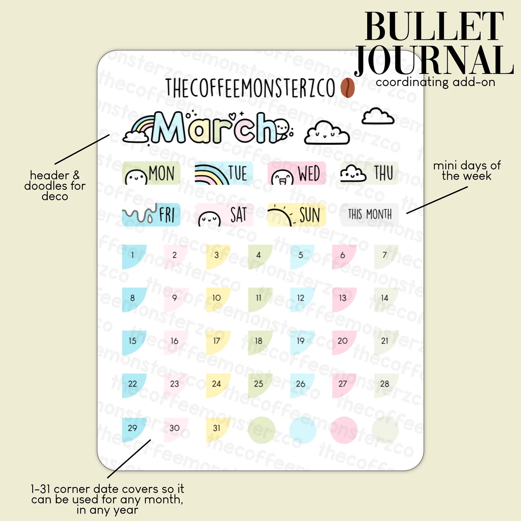 2023 Coordinating Add-ons - Bullet Journal - Part 1 - Image 4