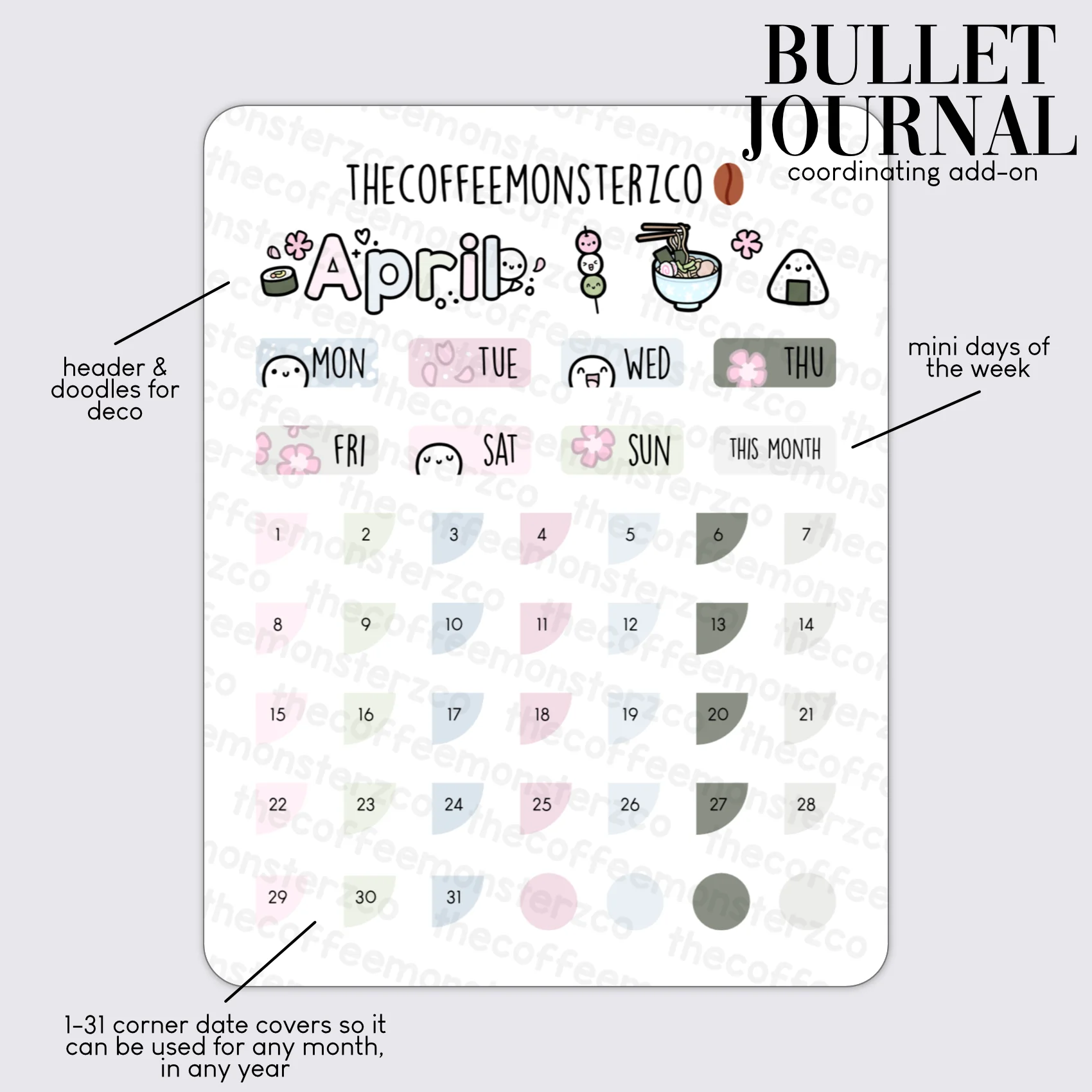 2023 Coordinating Add-ons - Bullet Journal - Part 1 - Image 5
