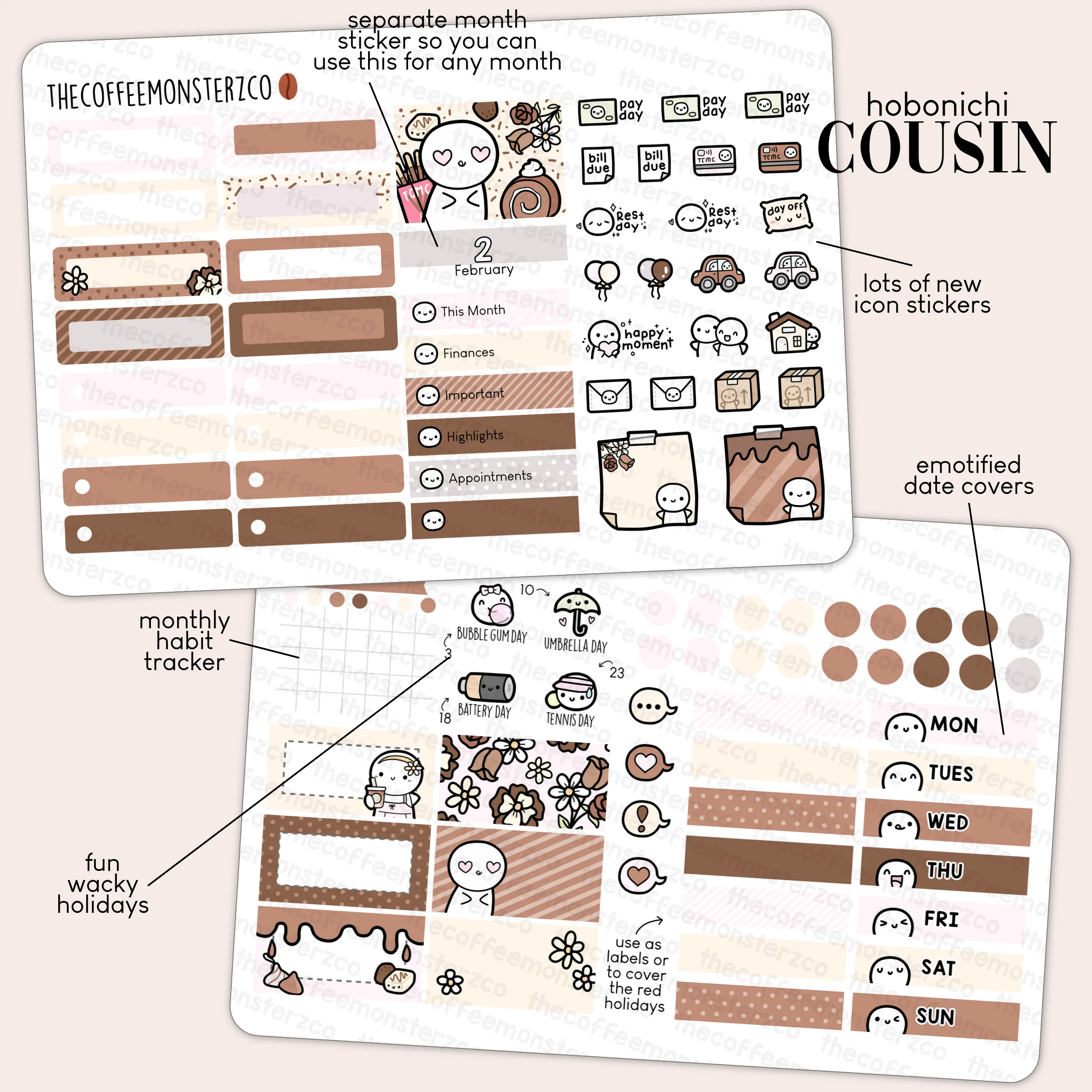 2023 Hobonichi Cousin Monthly Kits - Part 1 - Image 3