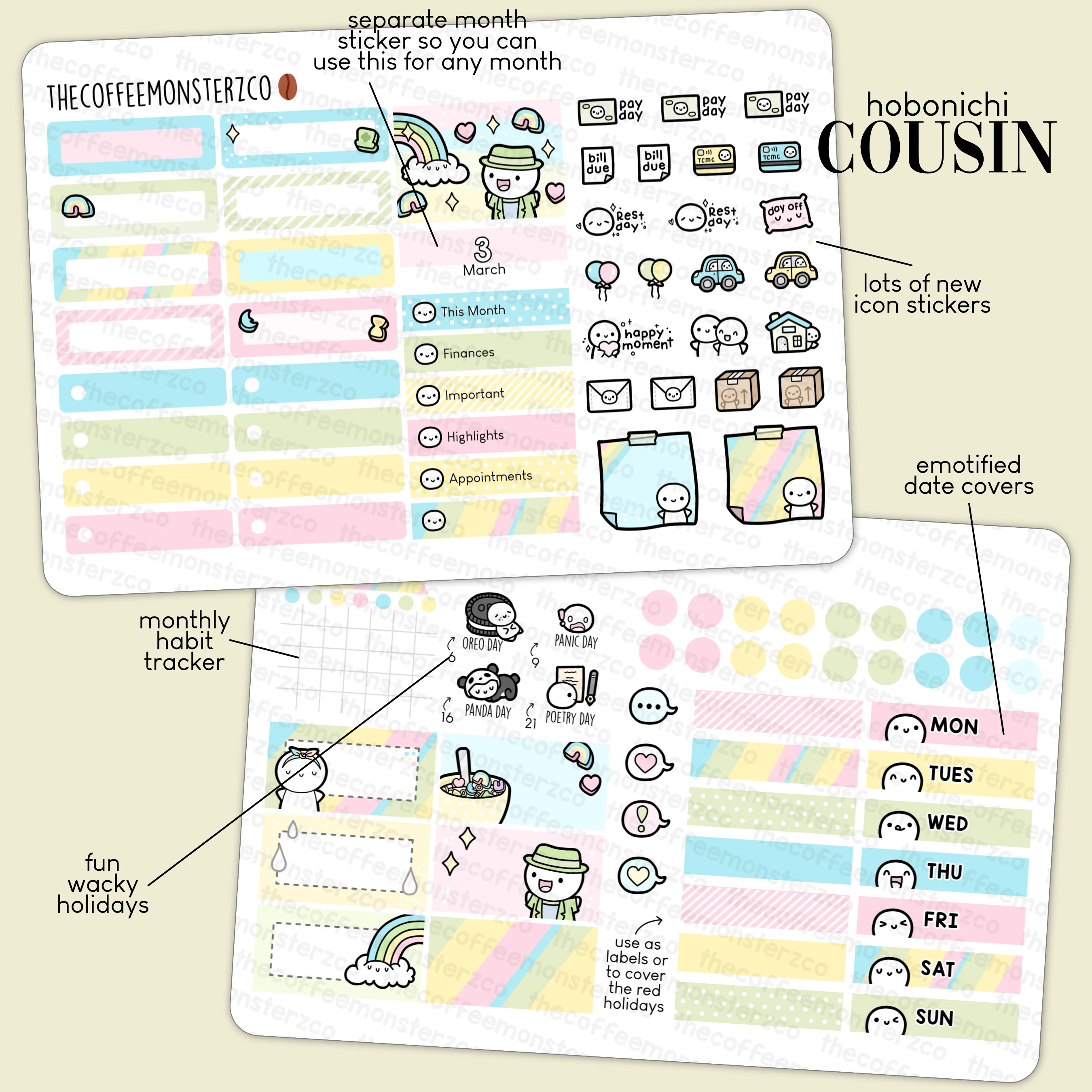 2023 Hobonichi Cousin Monthly Kits - Part 1 - Image 4