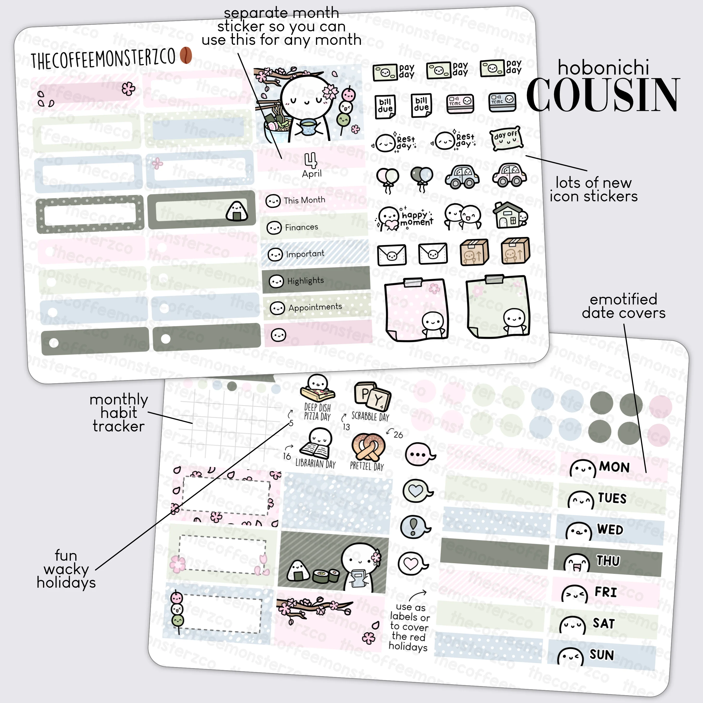 2023 Hobonichi Cousin Monthly Kits - Part 1 - Image 5