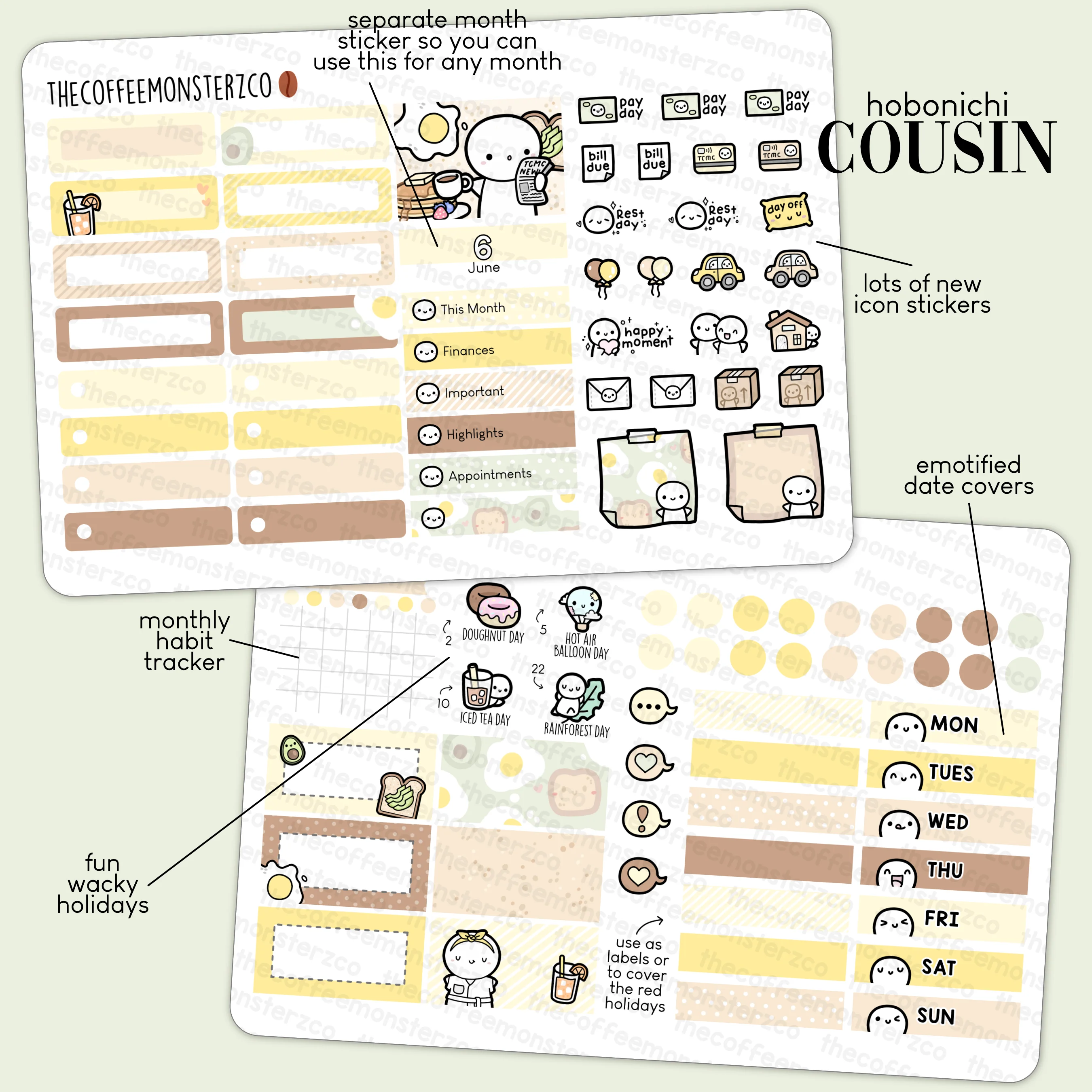2023 Hobonichi Cousin Monthly Kits - Part 1 - Image 7