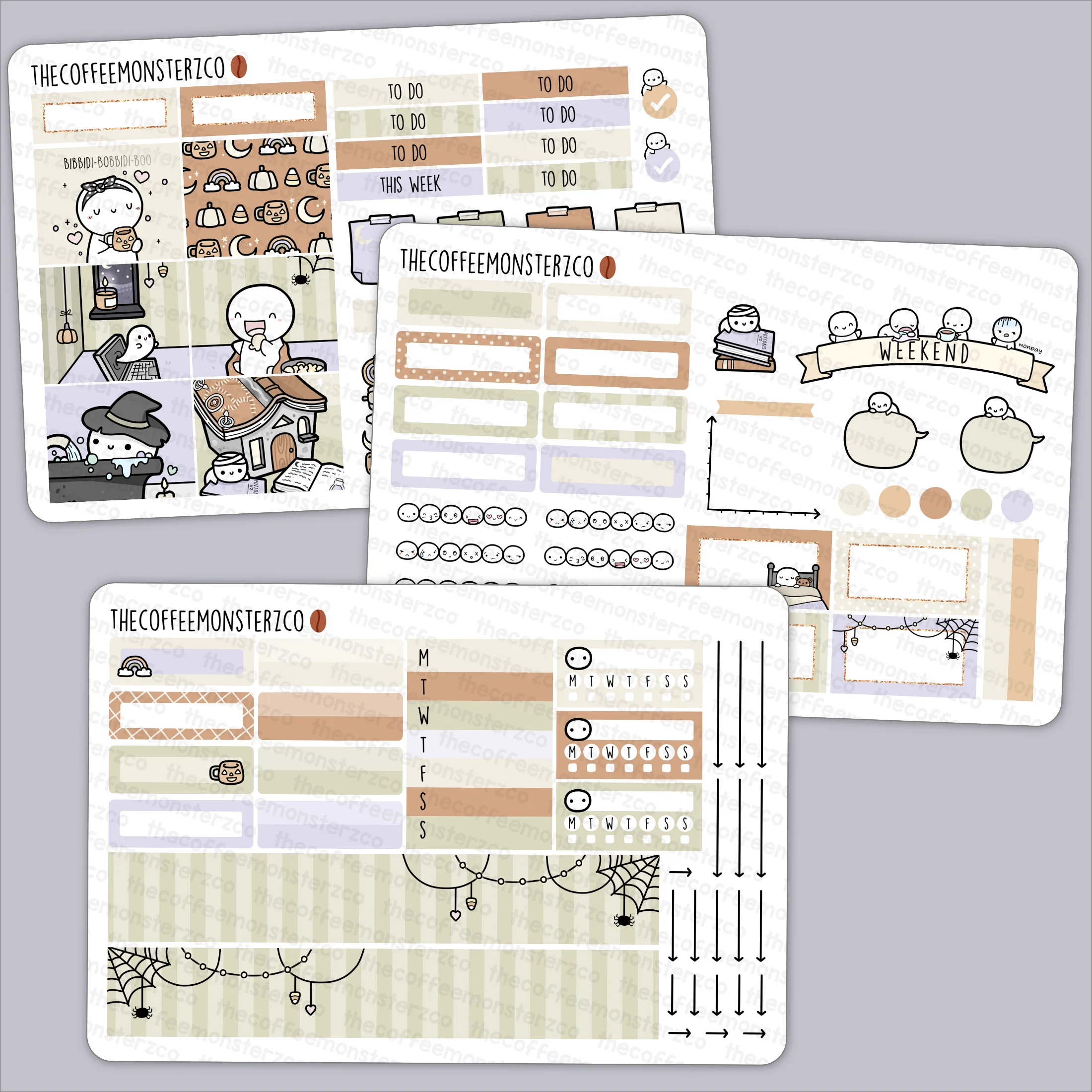 Cozy Halloween Hobonichi Cousin Kit - Image 3