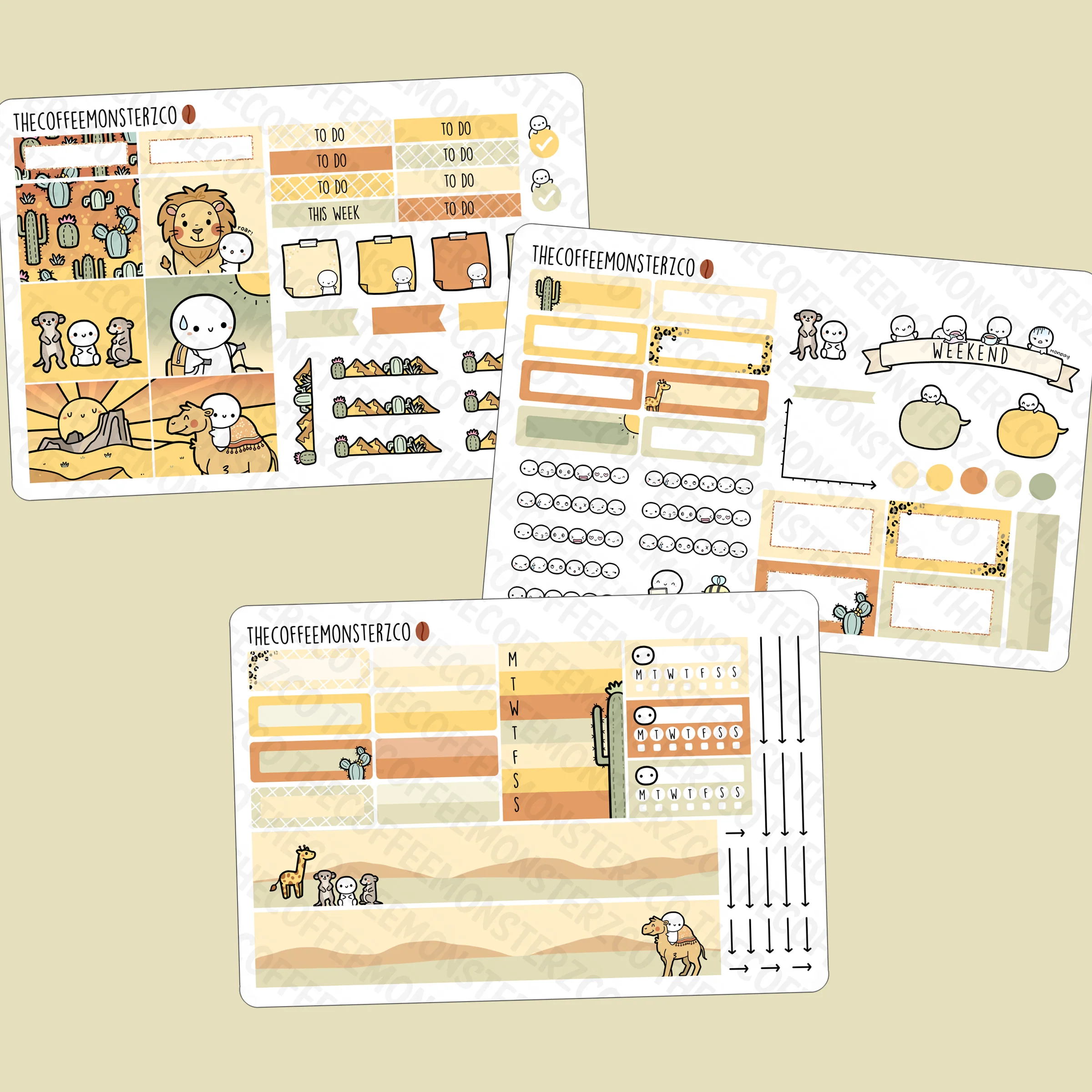 Desert Stroll Hobonichi Cousin Kit - Image 3