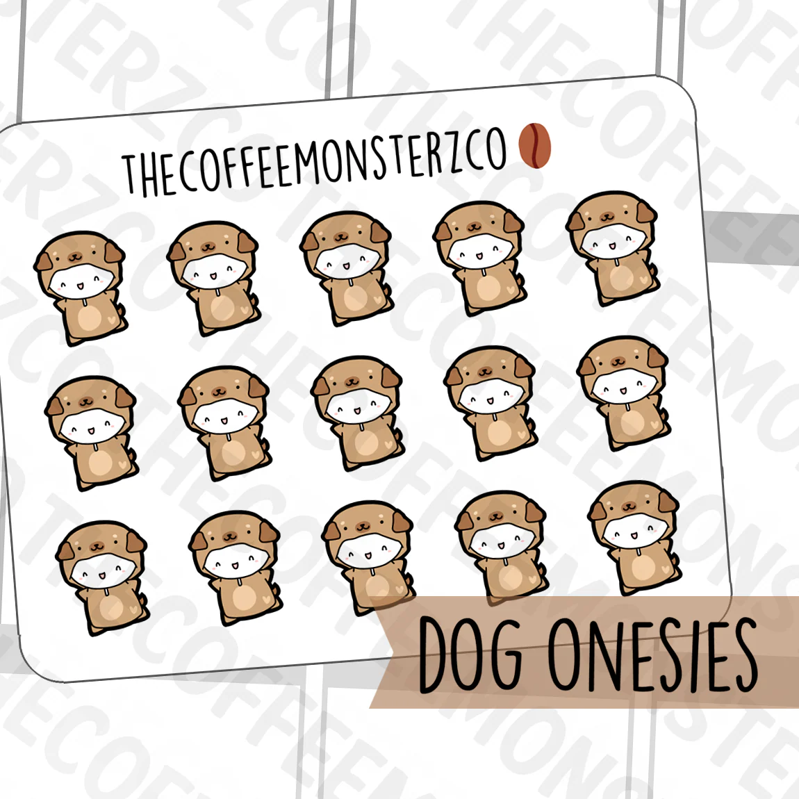 Dog Onesie Emotis (FINAL STOCK) - Image 3