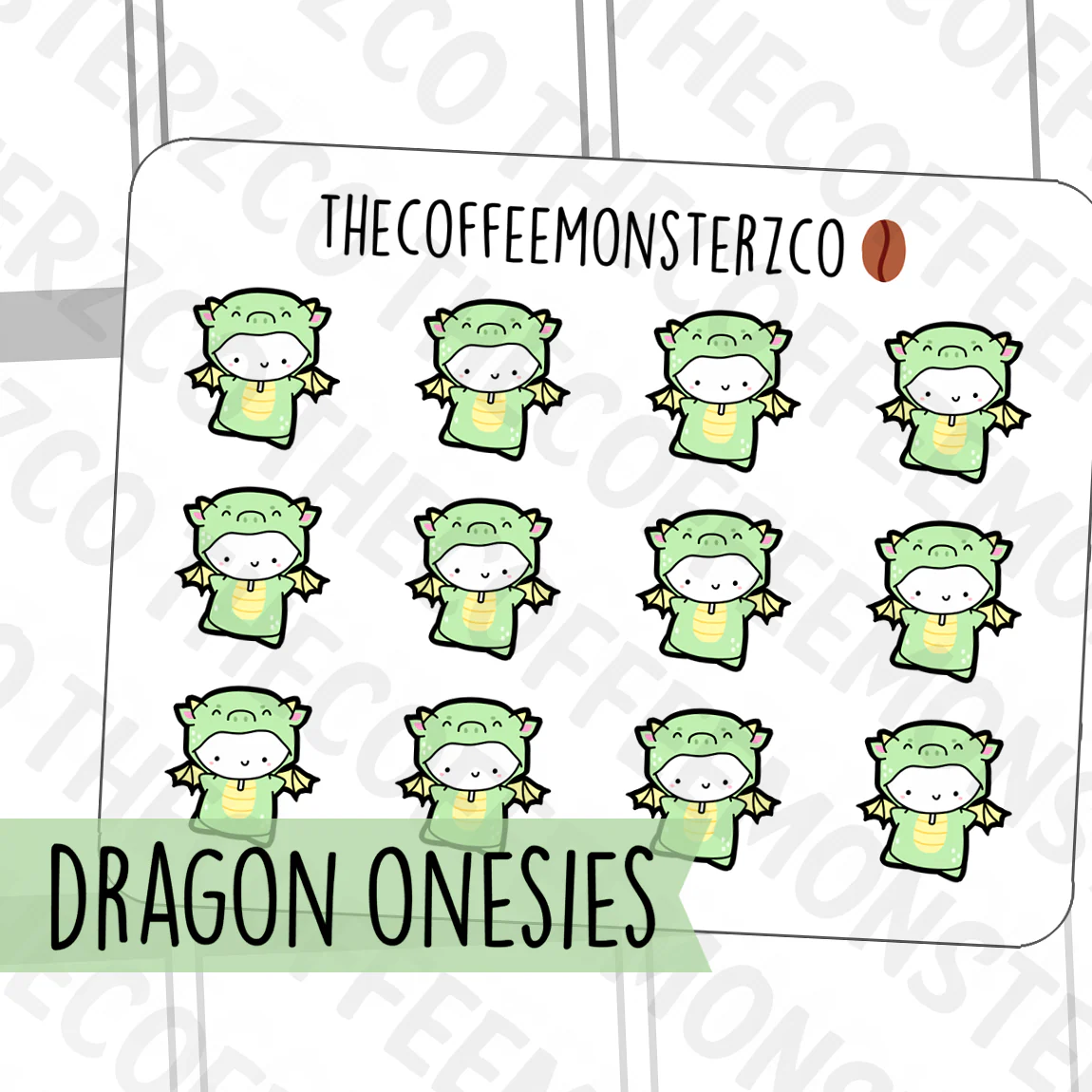 Dragon Onesie Emotis (FINAL STOCK) - Image 3