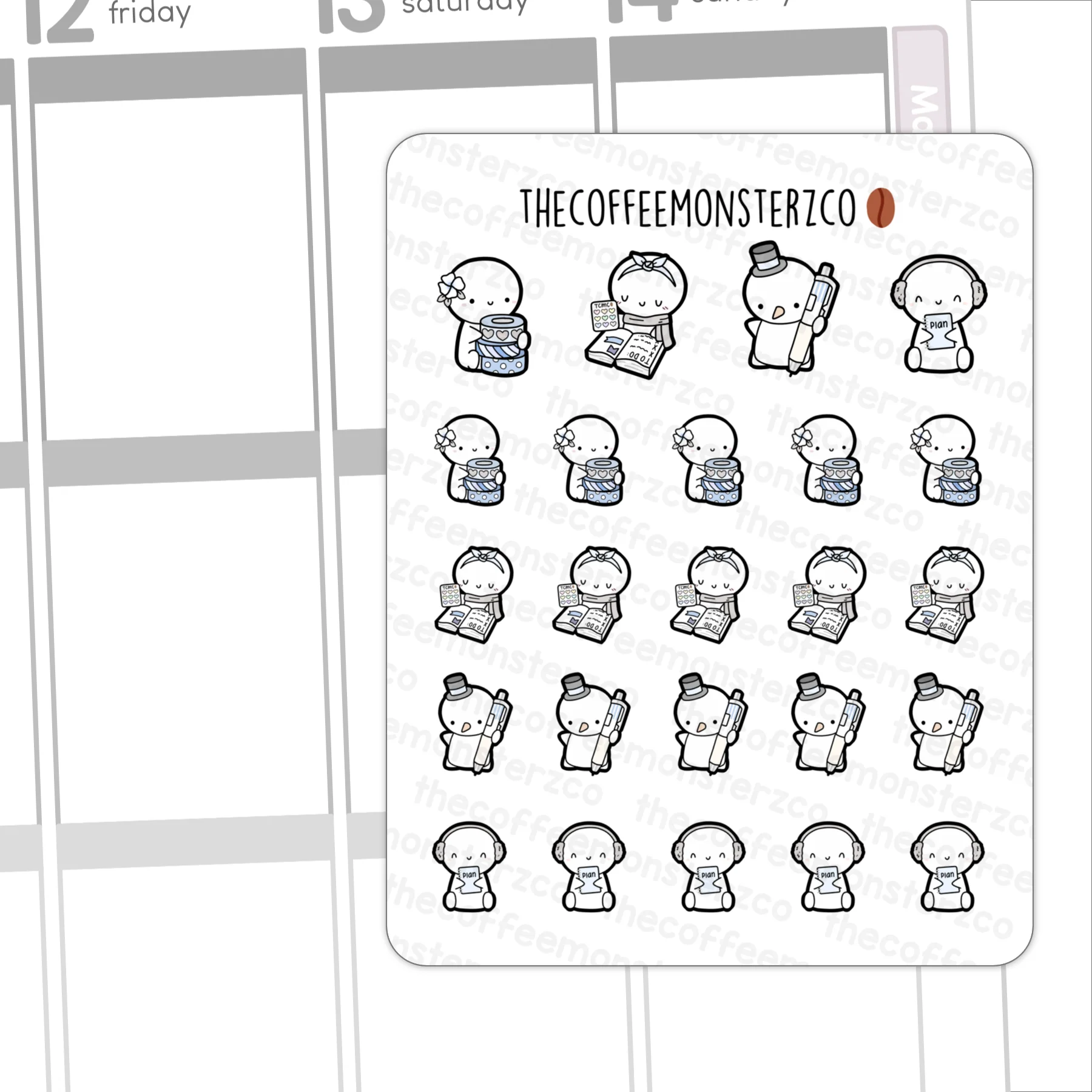 Winter Planning Emotis - Image 2