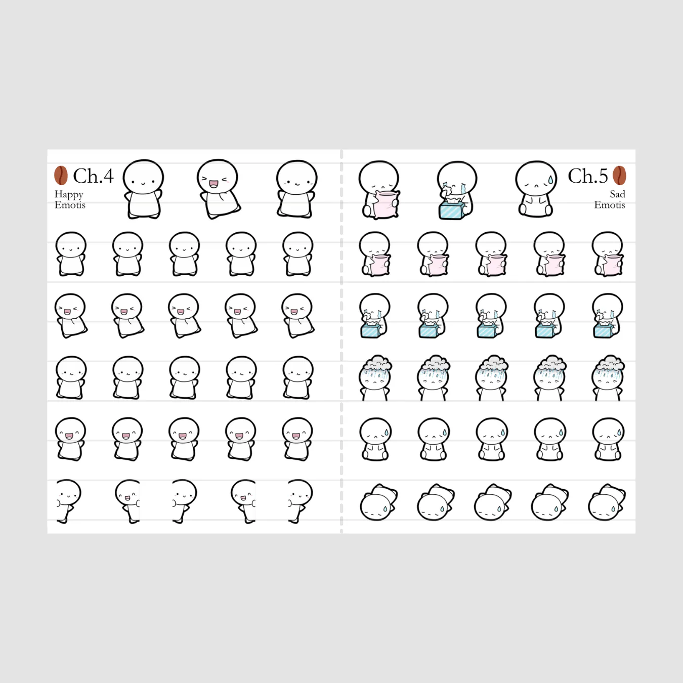 Essentials Emotis Sticker Book (1 PER CUSTOMER) - Image 6