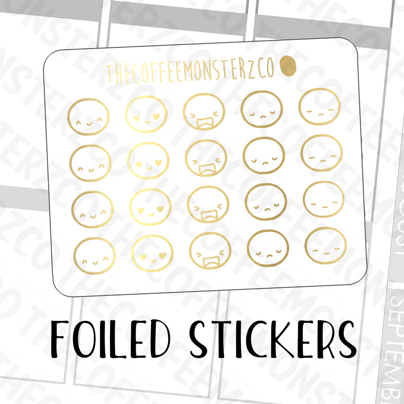 Foiled Emoti Heads (GLOSSY)