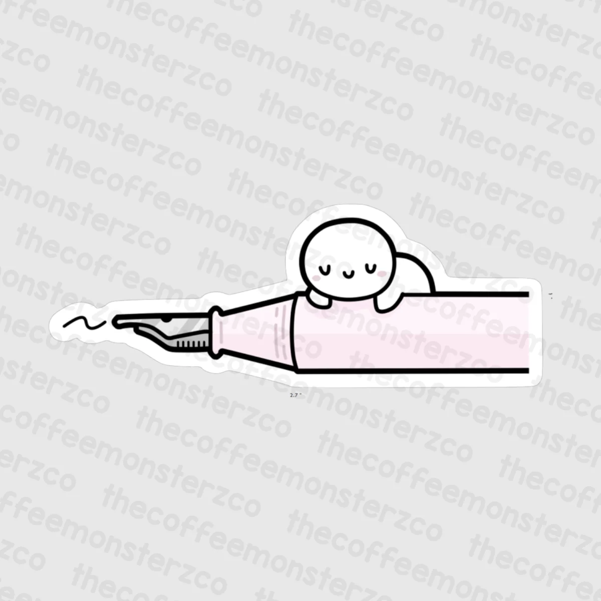 Fountain Pen - Vinyl Sticker - Image 3