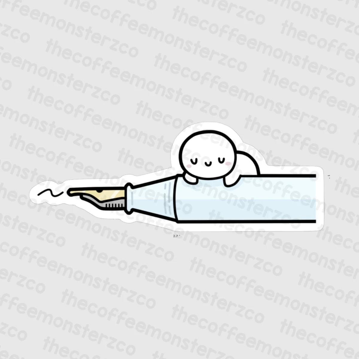 Fountain Pen - Vinyl Sticker - Image 4