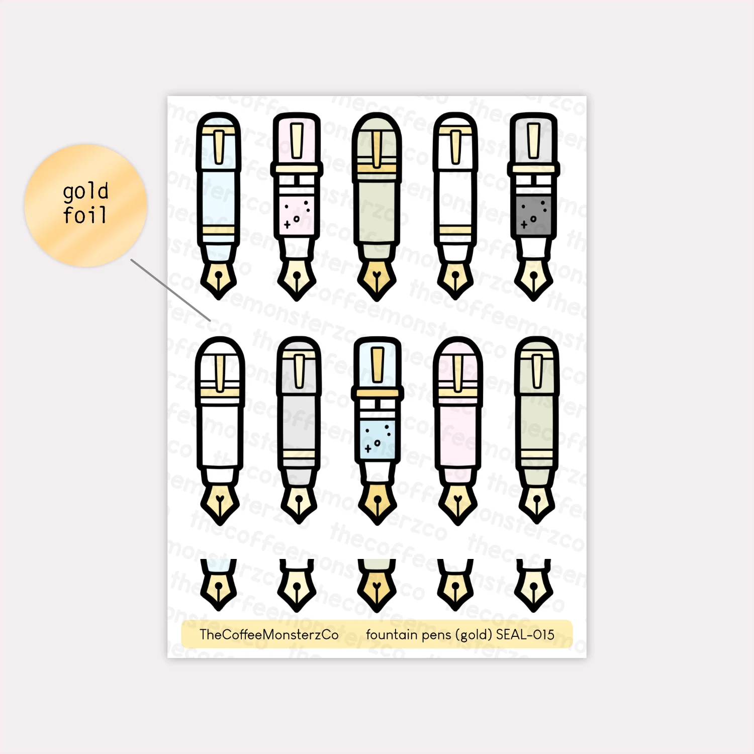 Fountain Pens & Inks - Sticker Seals - Image 3