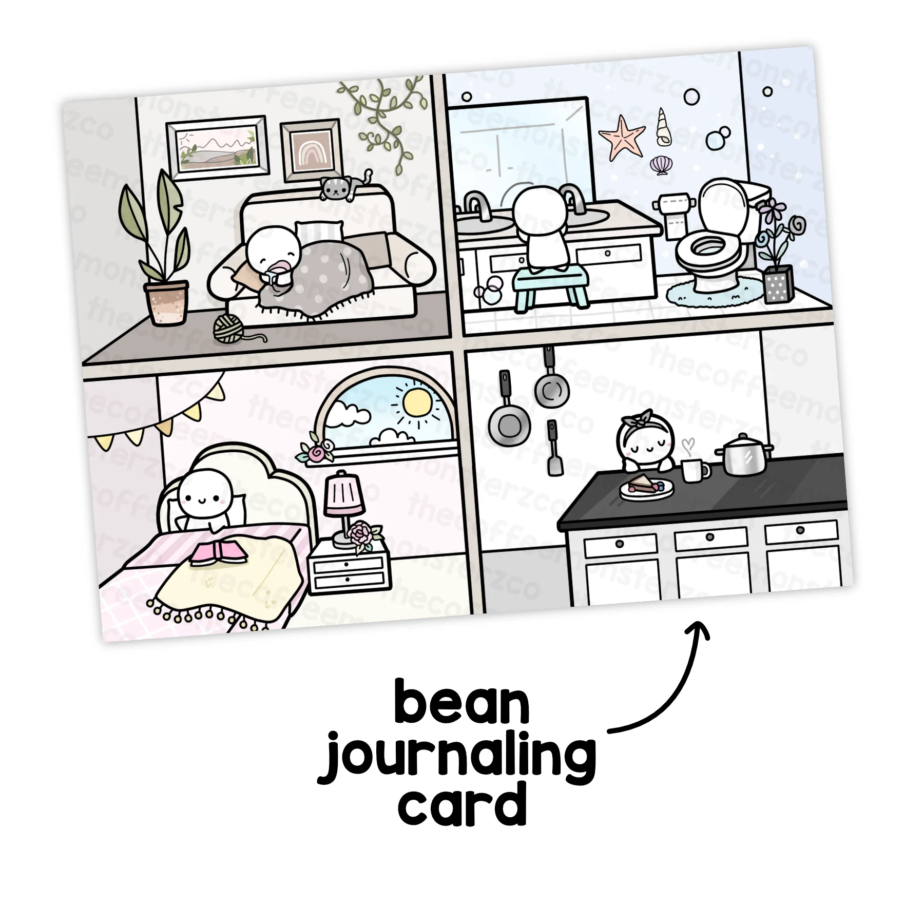 Four Rooms - Card Print - Image 2