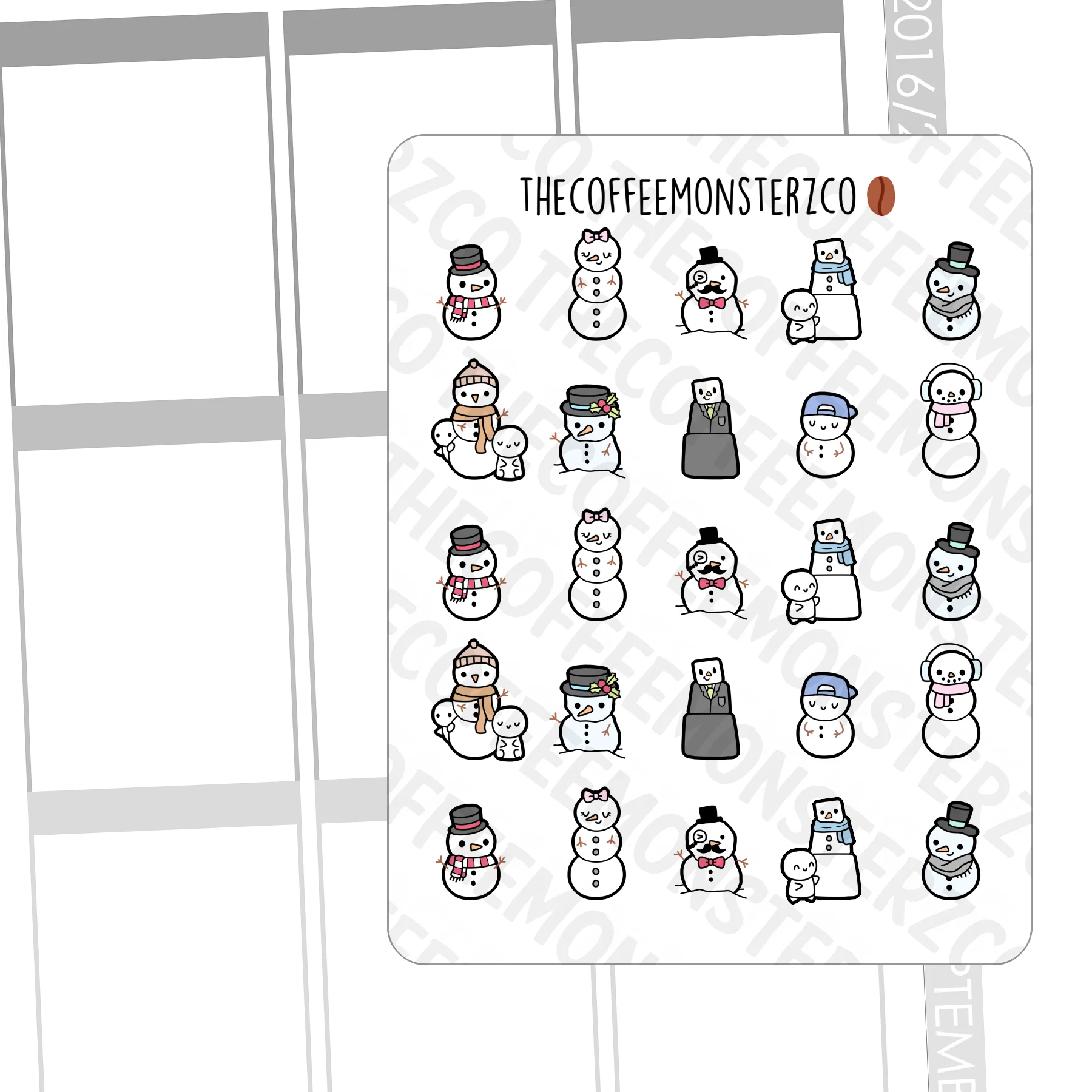 Funky Snowman Doodles - Image 2