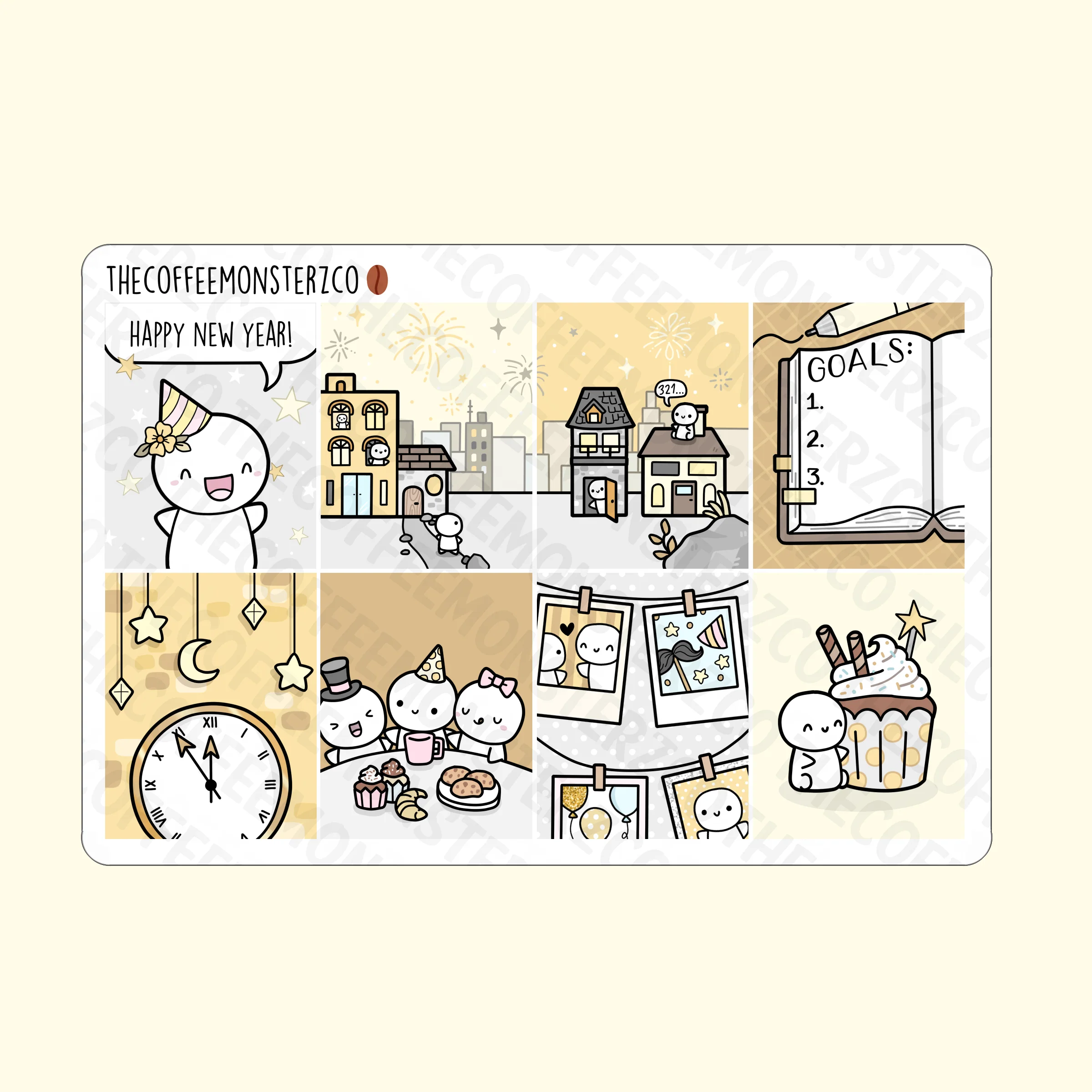 Golden New Year Emoti Mini Kit - Image 4
