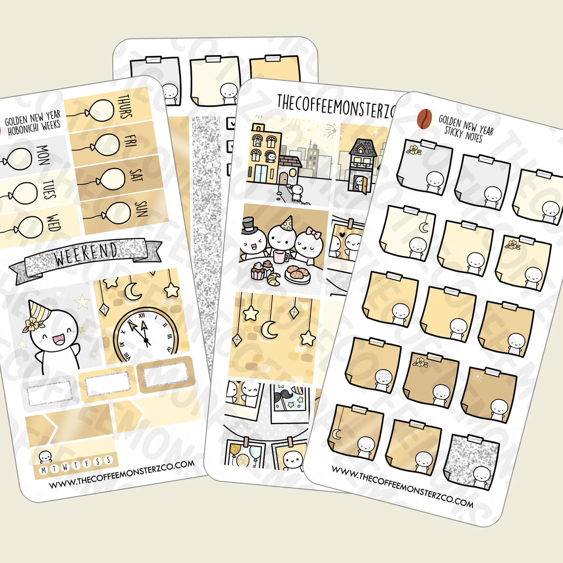 Golden New Year Hobonichi Weeks Kit - Image 3