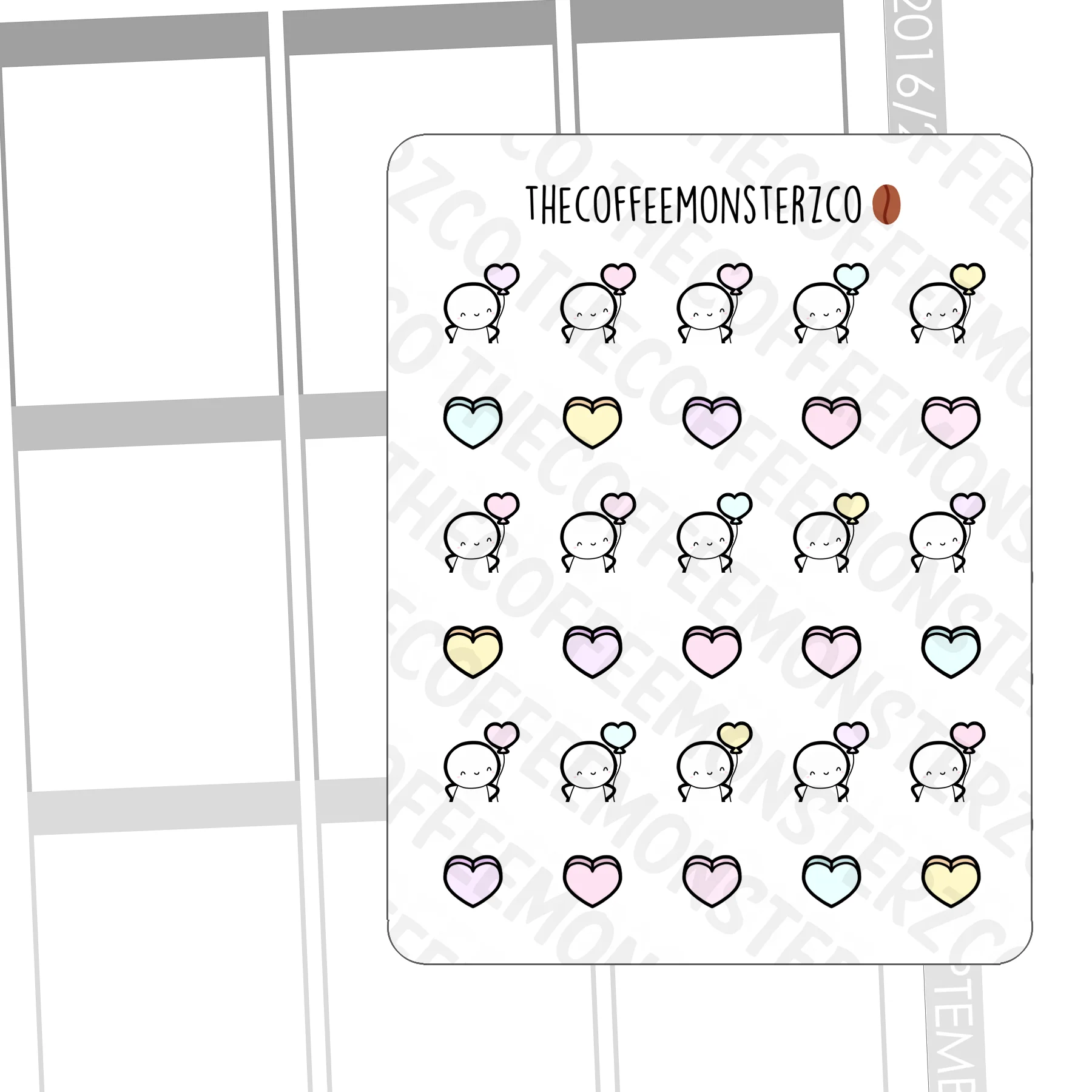 Heart Balloon Emotis - Image 2