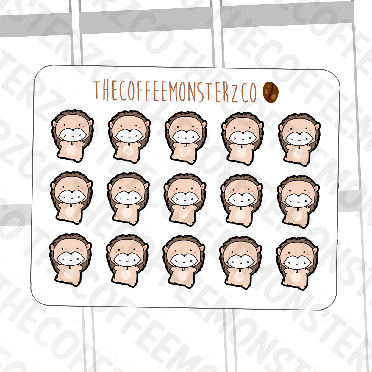 Hedgehog Onesie Emotis - Image 3
