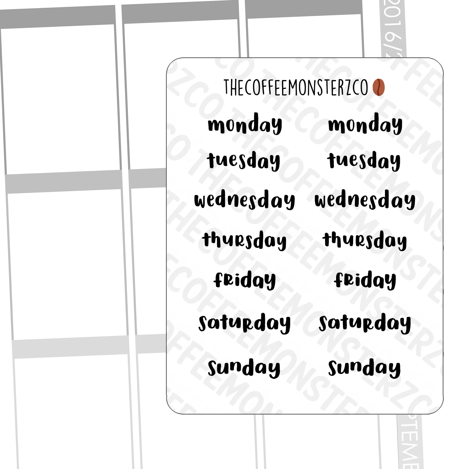 Helen's Lettering: Bold Days of the Week - Image 3
