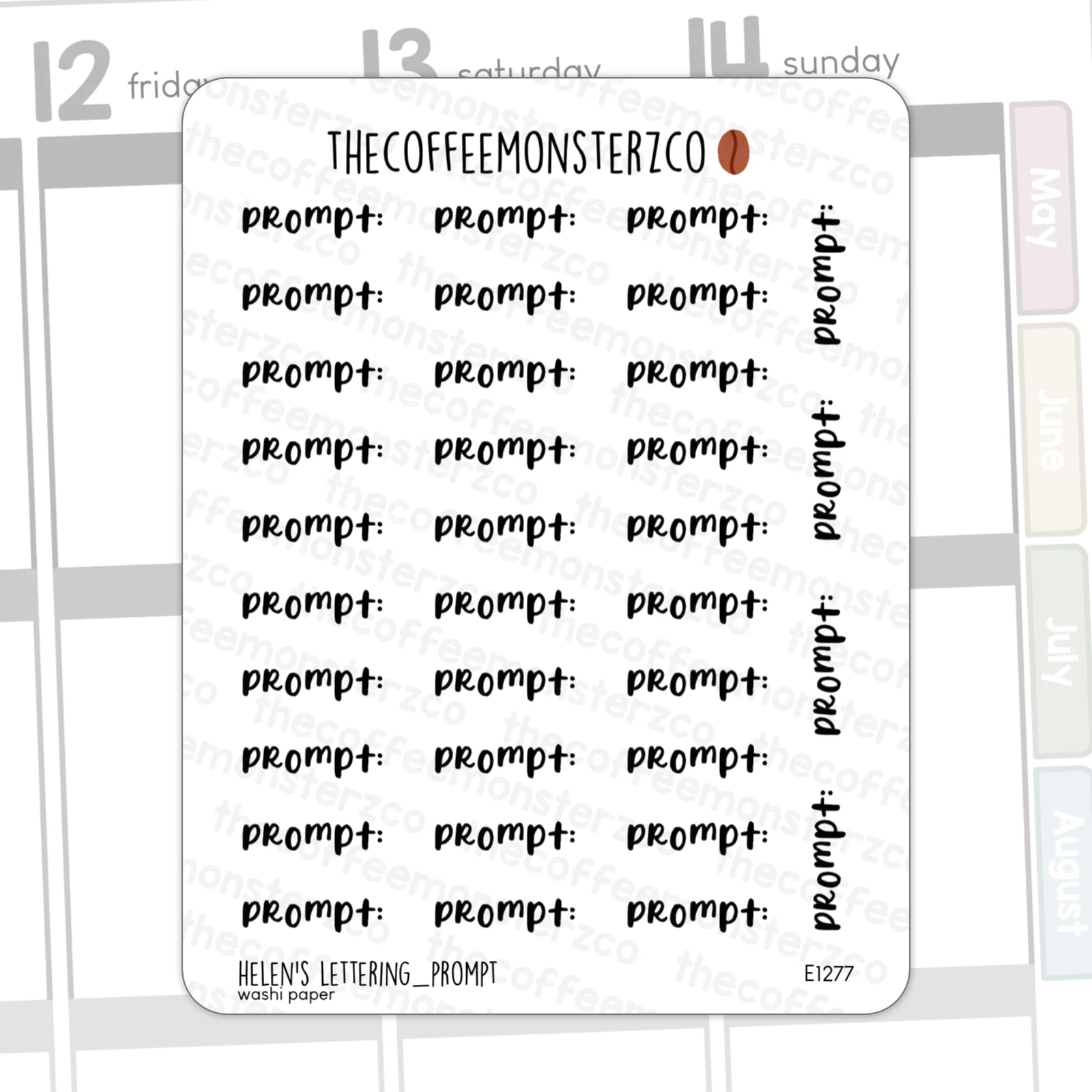 Helen's Lettering: Prompt - Image 2