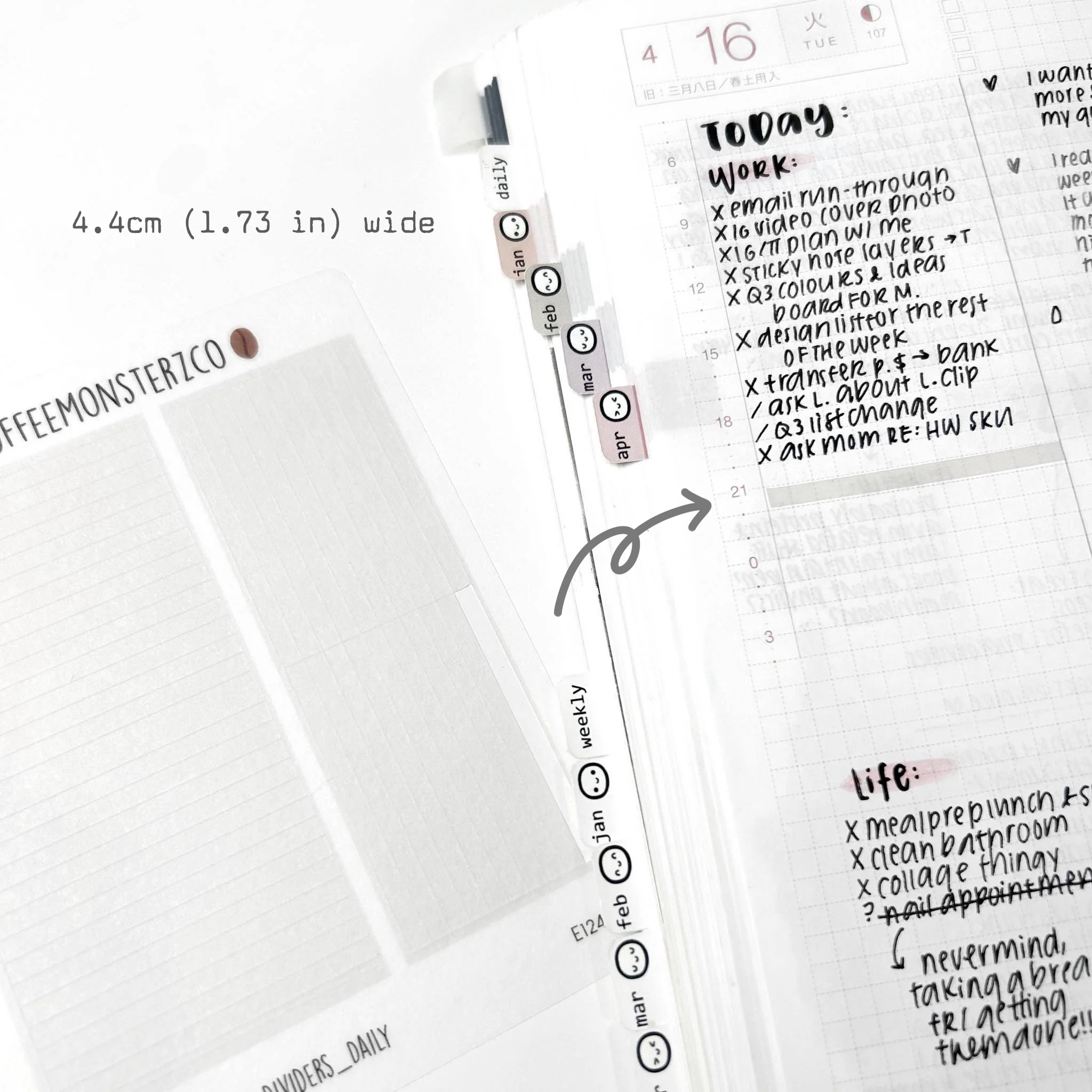 Hobonichi Cousin Dividers - Image 3