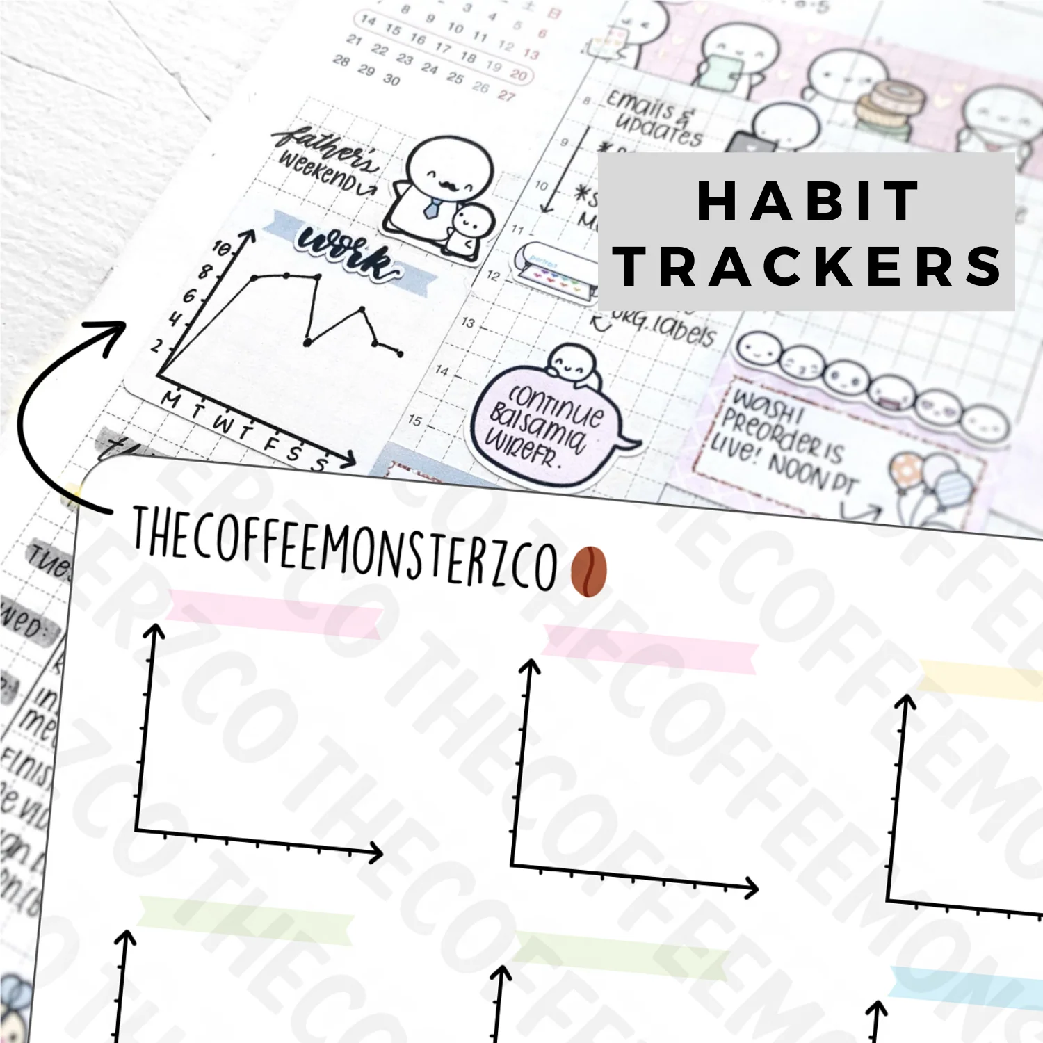 Hobonichi Cousin: Graph Trackers