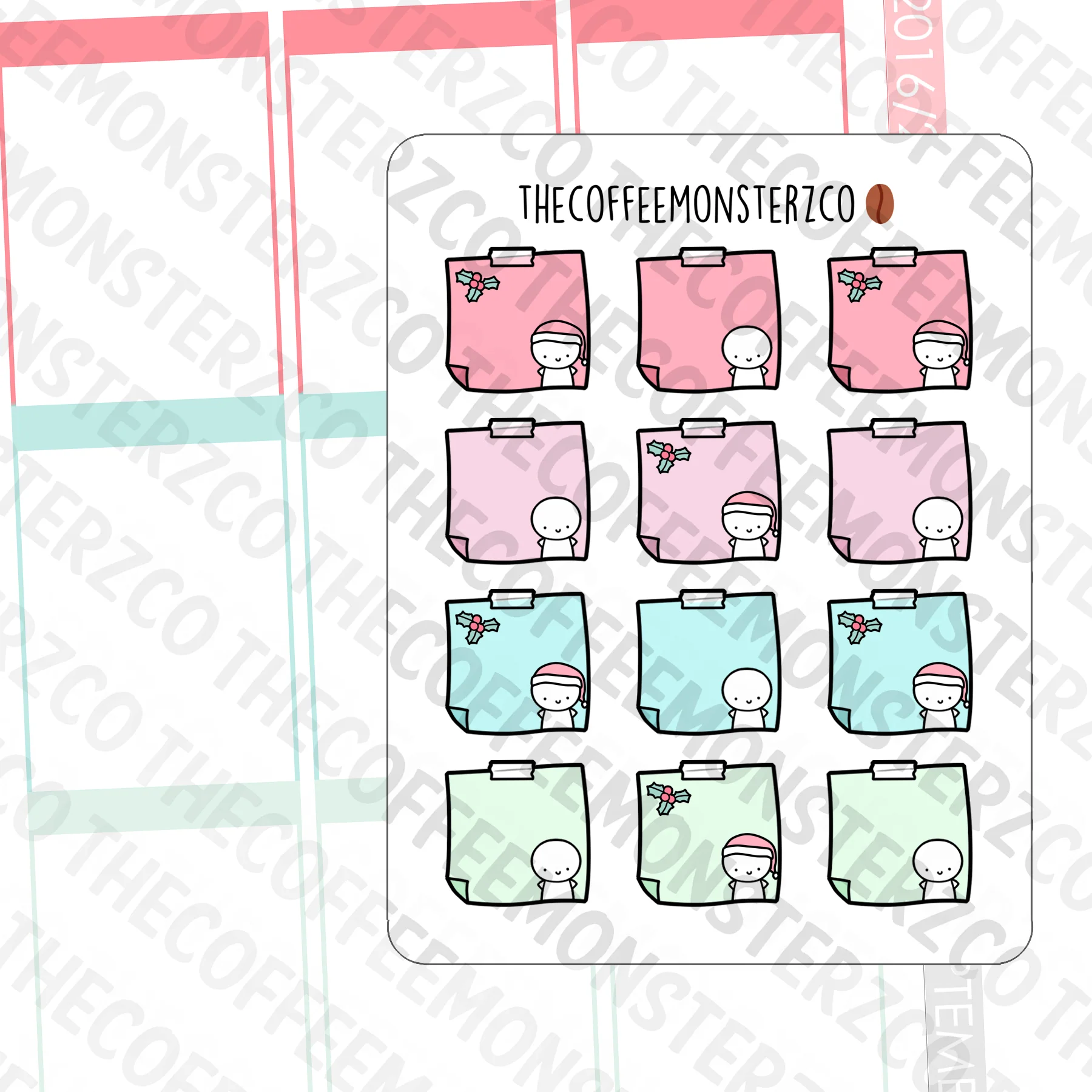 Holiday Cheer Emotis Functional Stickers - Image 2