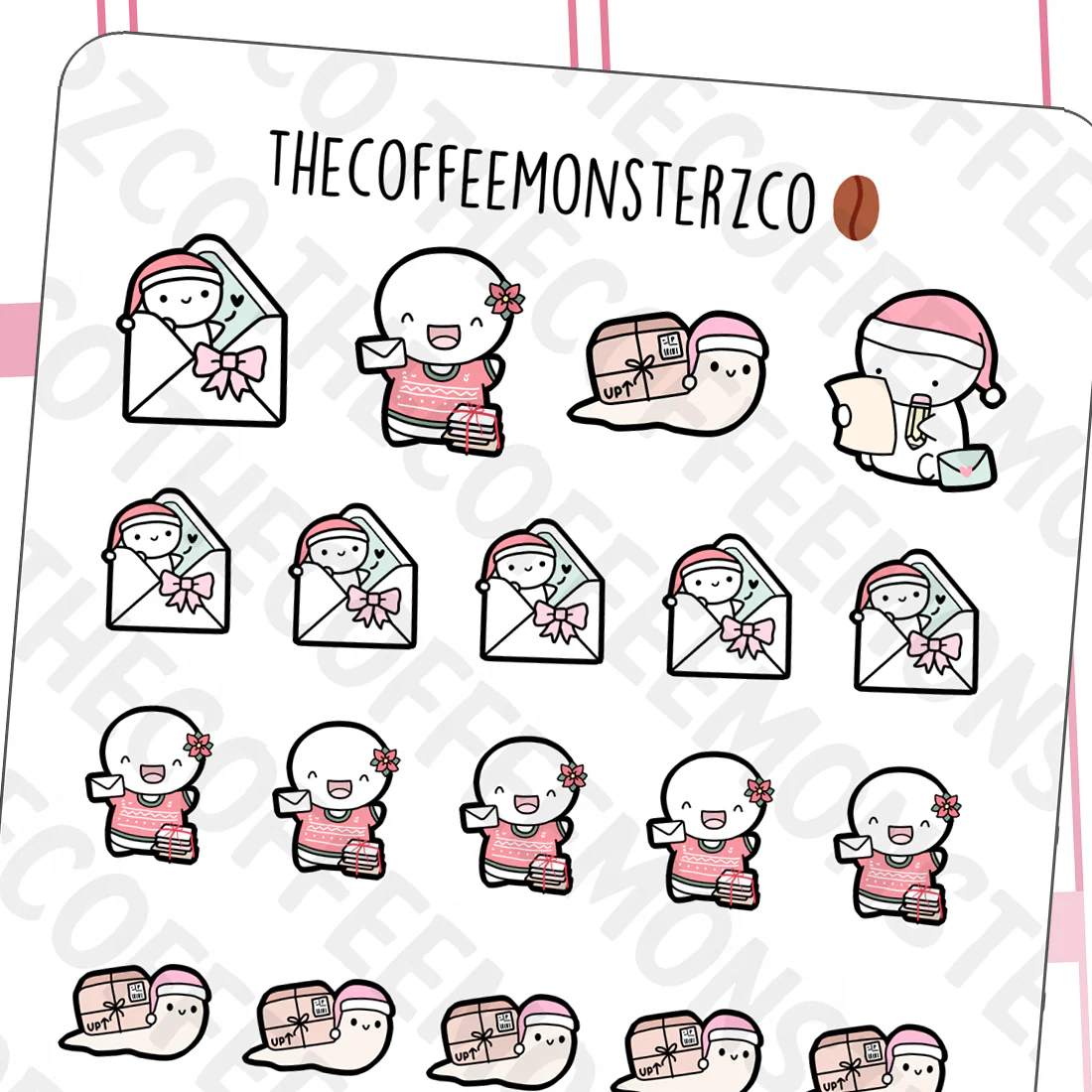 Holiday Snail Mail Emotis
