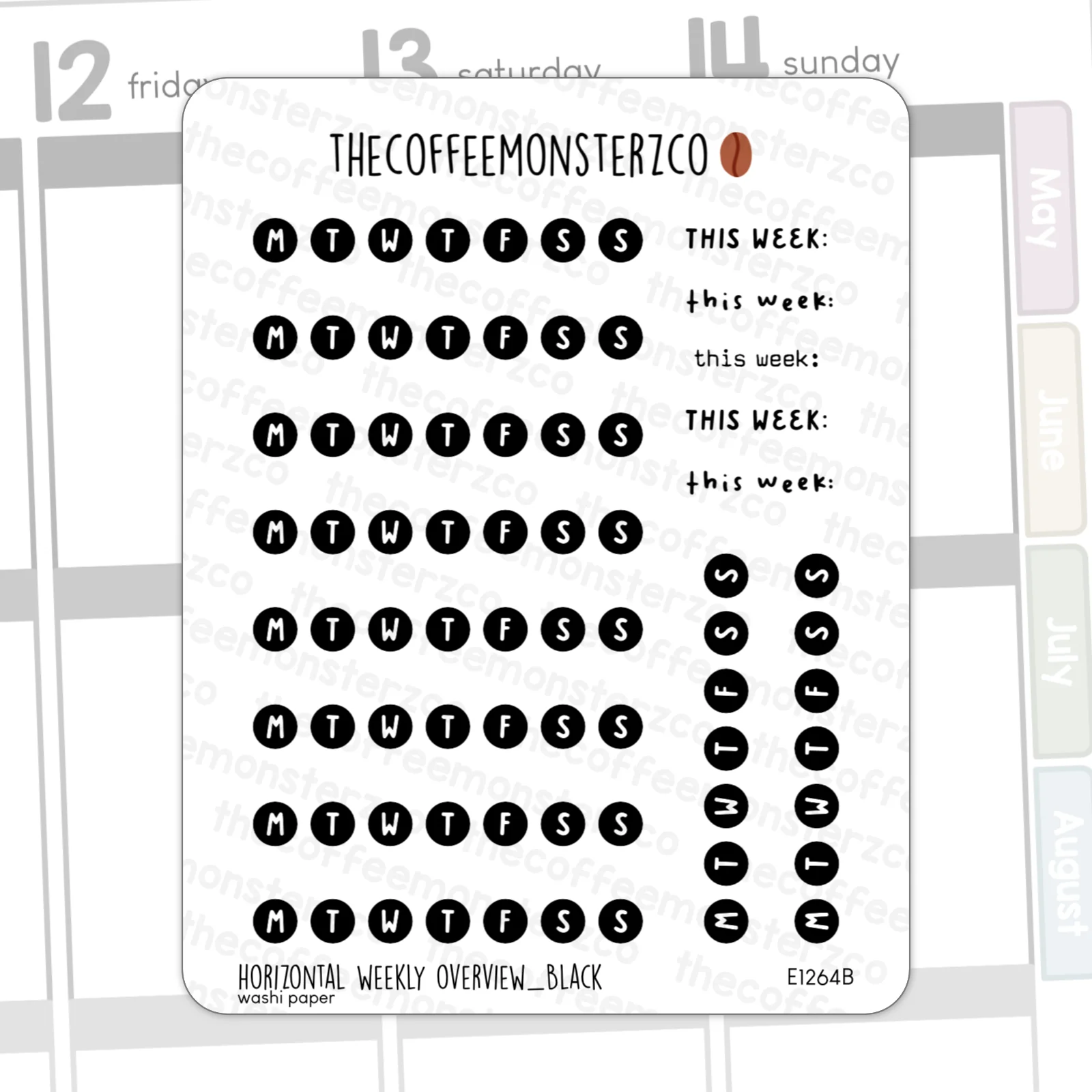 Horizontal Weekly Overview - Image 3