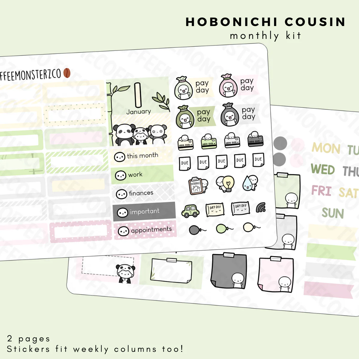 2022 Hobonichi Cousin Monthly Kits (first half) - Image 2