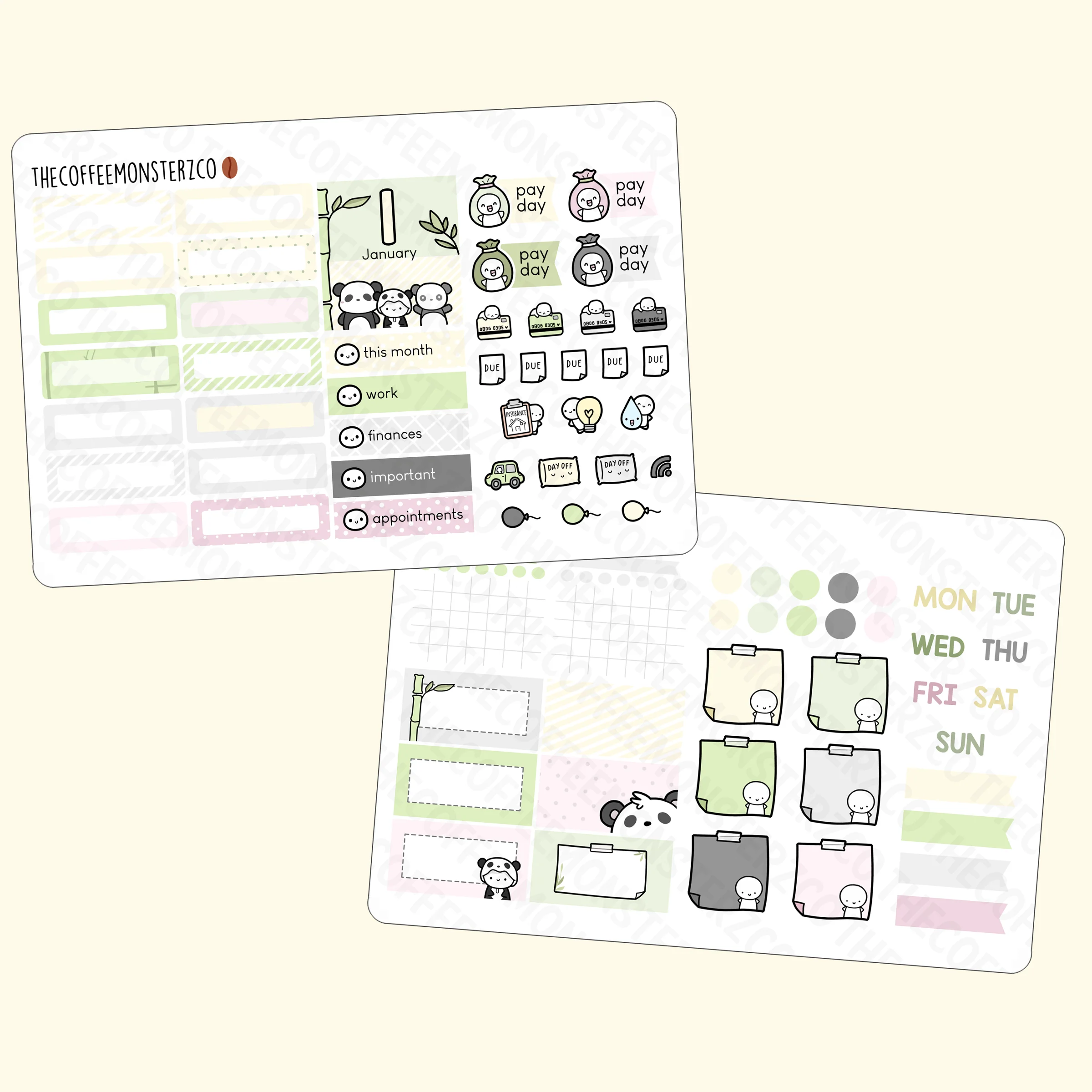 2022 Hobonichi Cousin Monthly Kits (first half) - Image 3