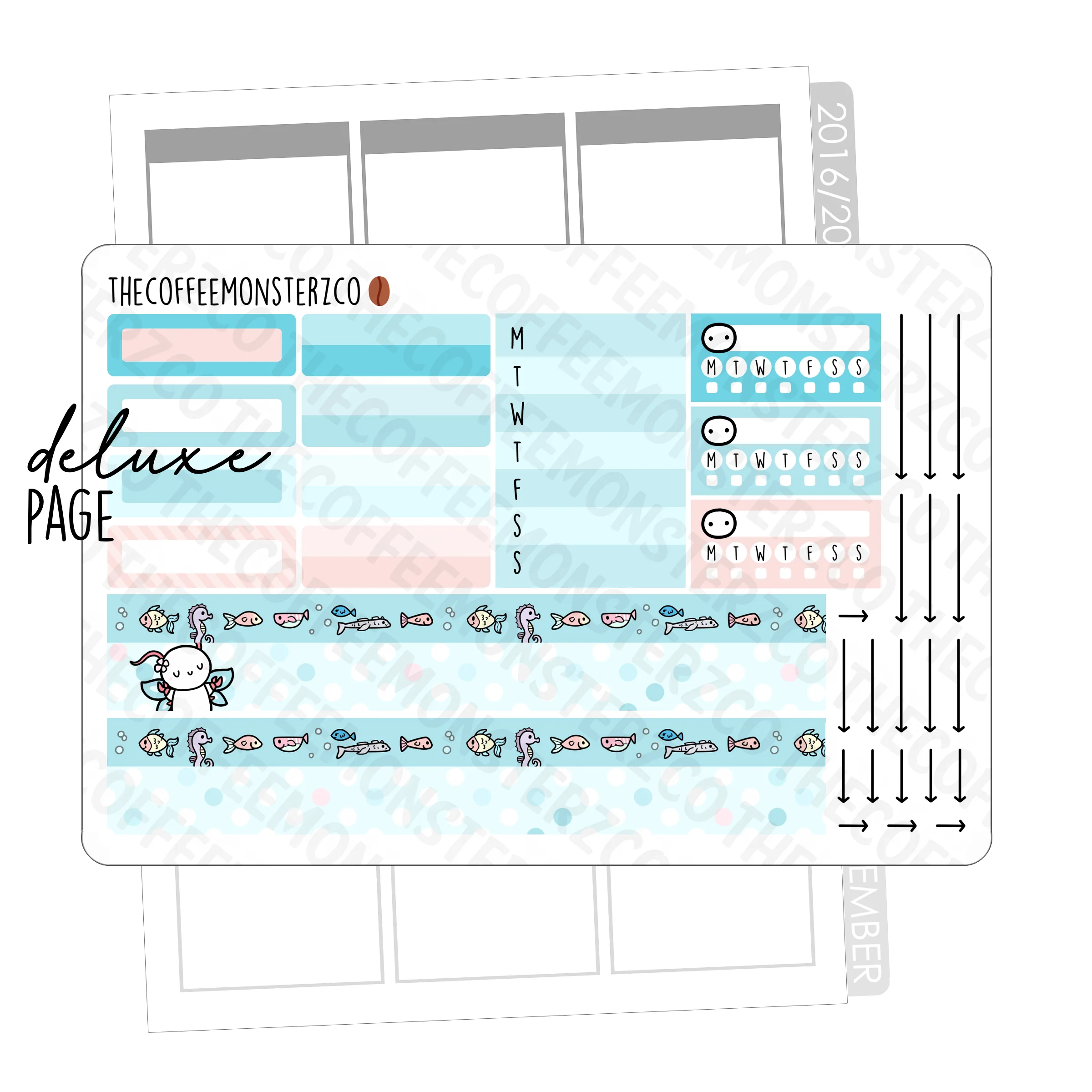 Just Keep Swimming Hobonichi Cousin Kit - Image 3