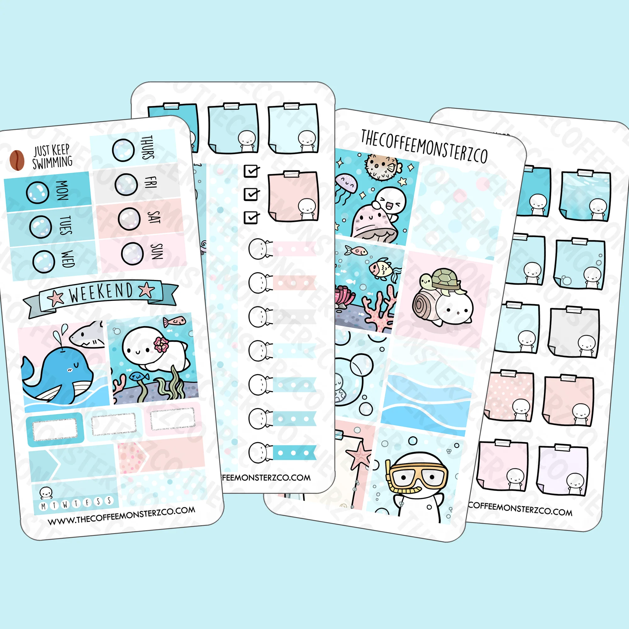 Just Keep Swimming Hobonichi Weeks Kit - Image 3