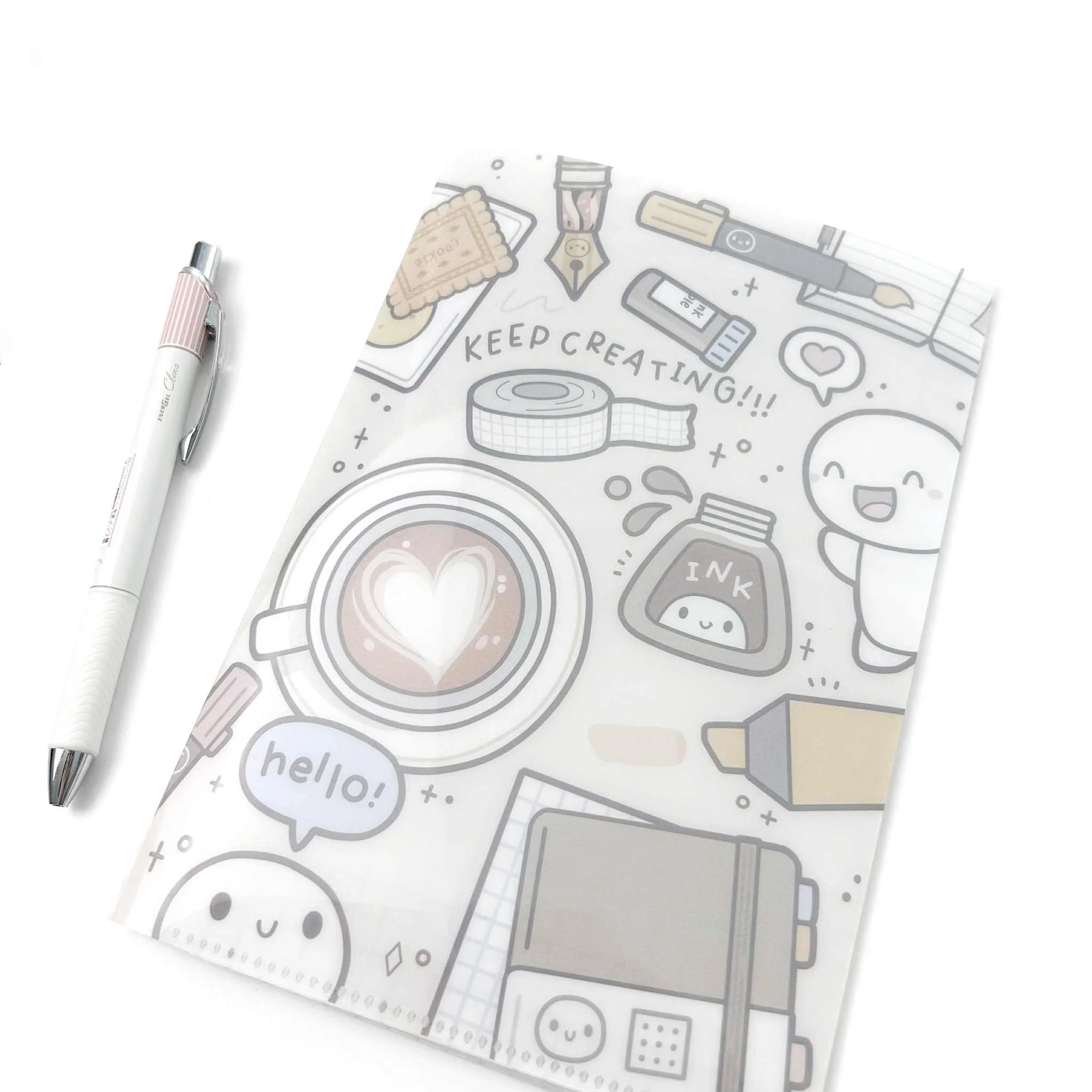 Keep Creating - Plastic File Folder