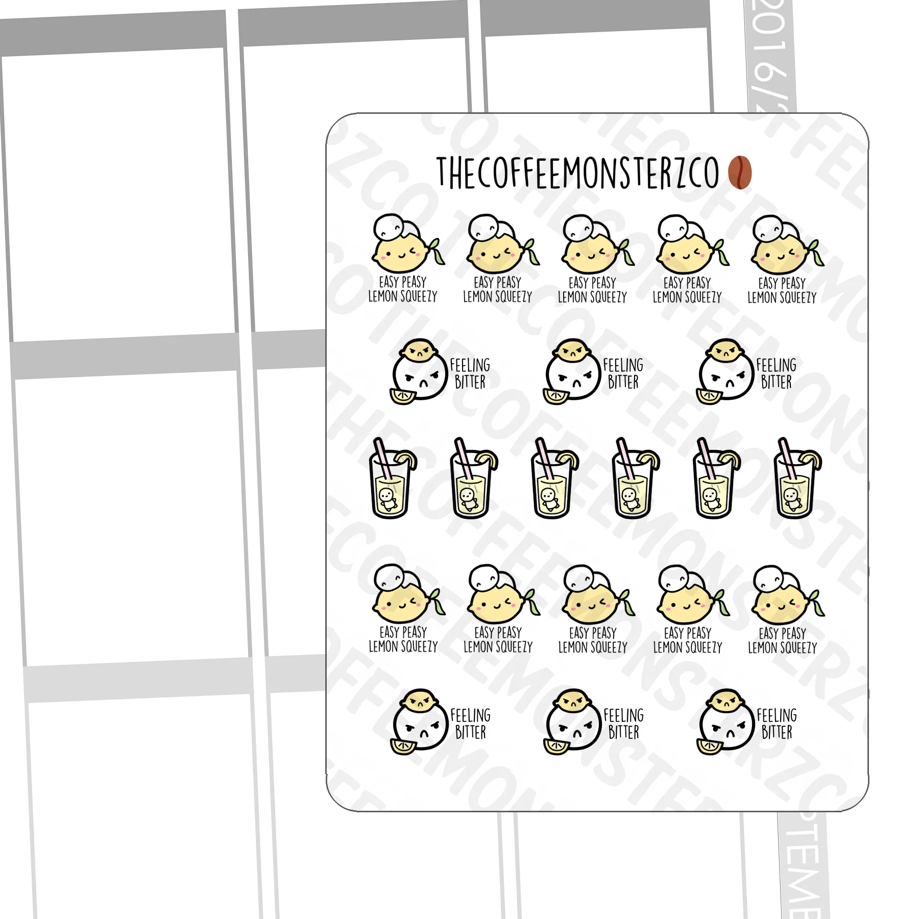 Lemon Doodle Stickers - Image 2