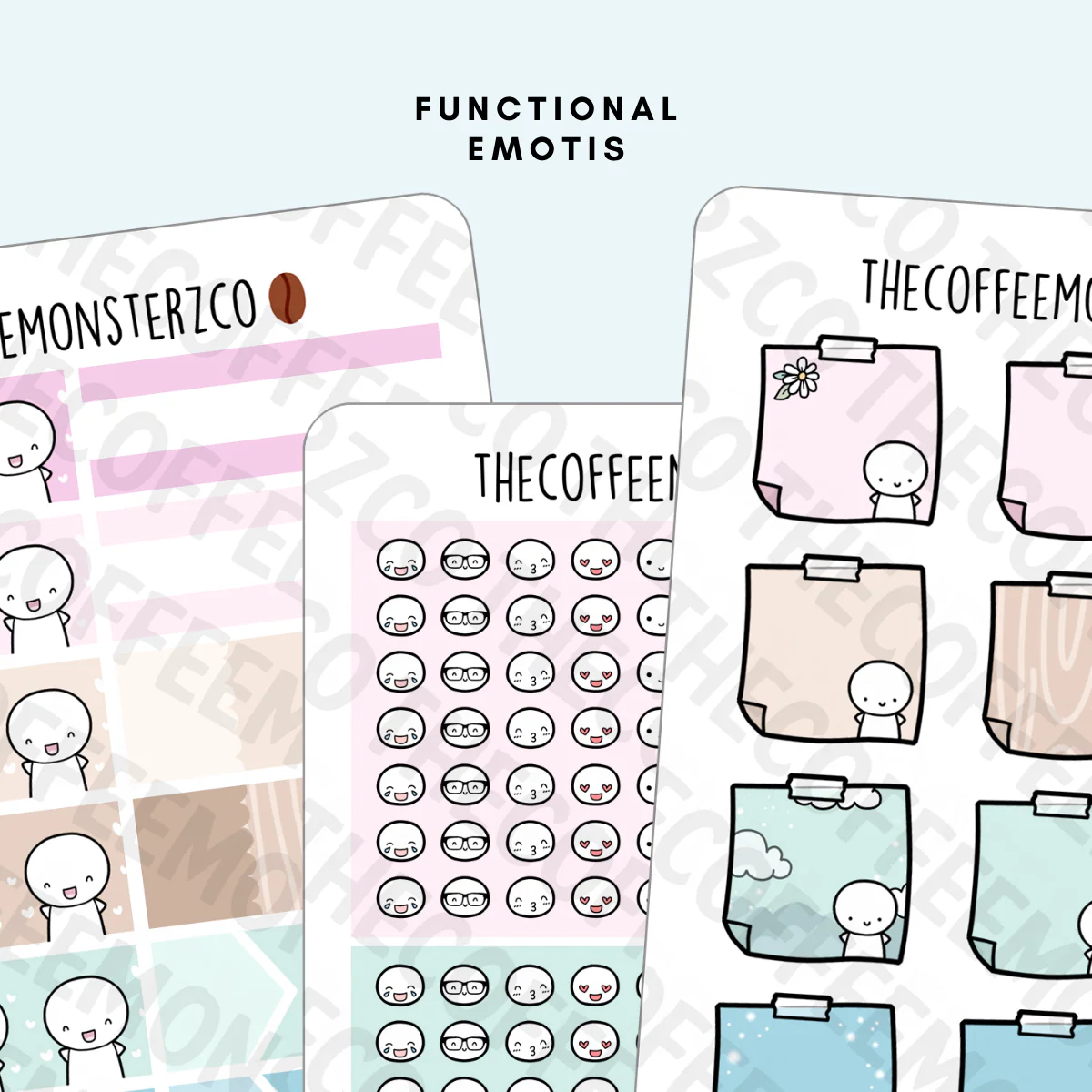 Magic Forest Emotis Functional Stickers