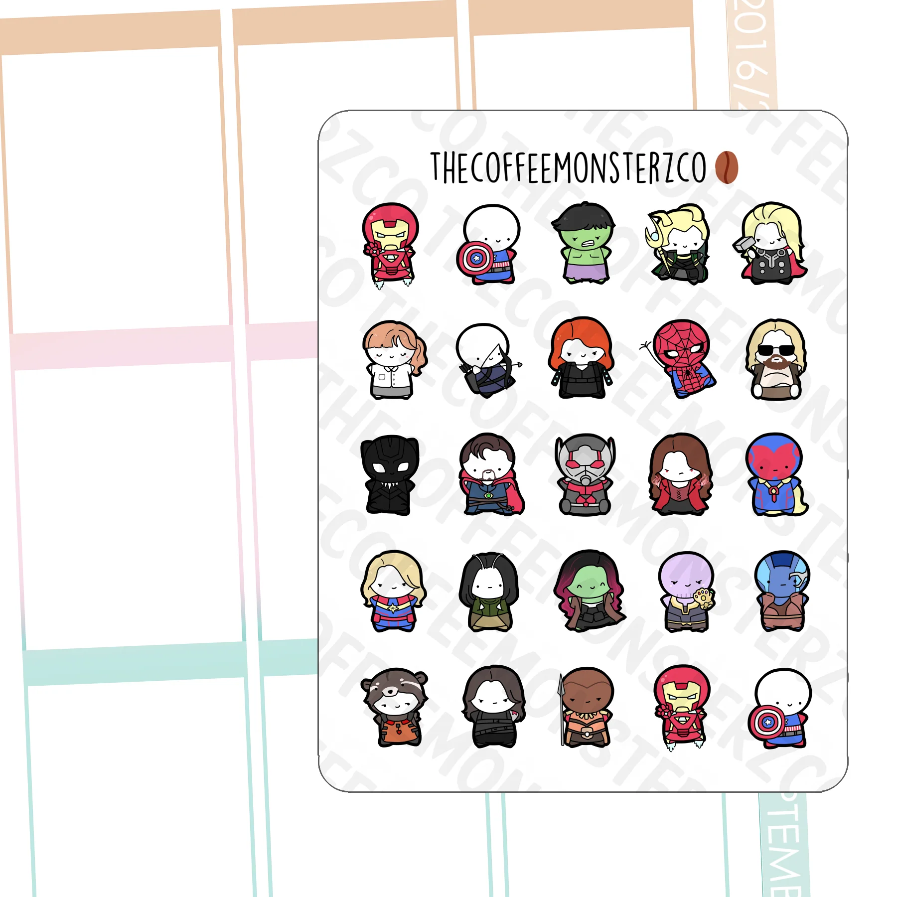 Superheroes Emotis Sampler - Image 2