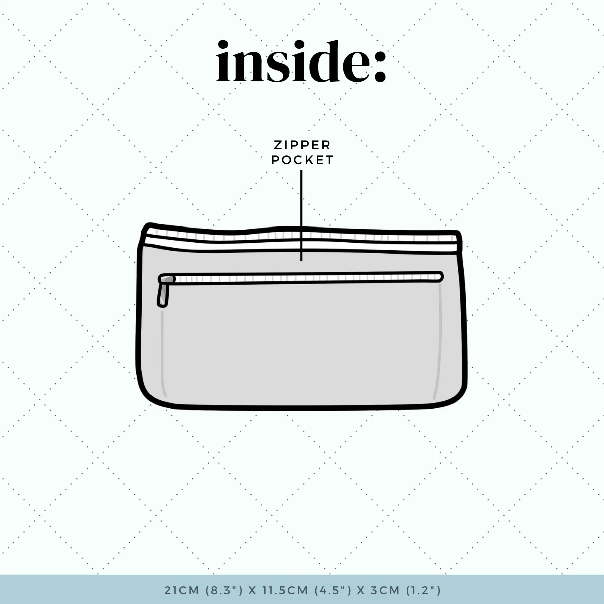 Murky Pond Water - SLIM Stationery Pouch (1 per customer) - Image 3