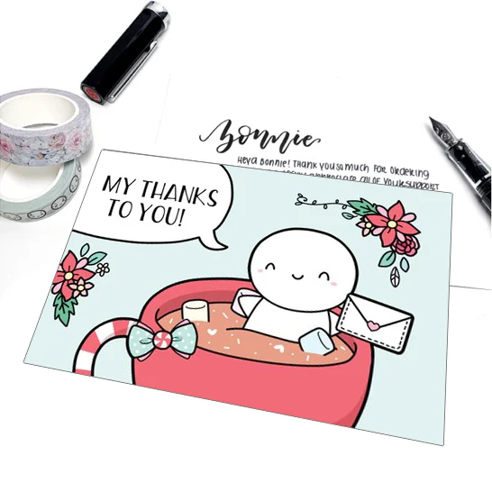 My Thanks to You - Blank Postcard