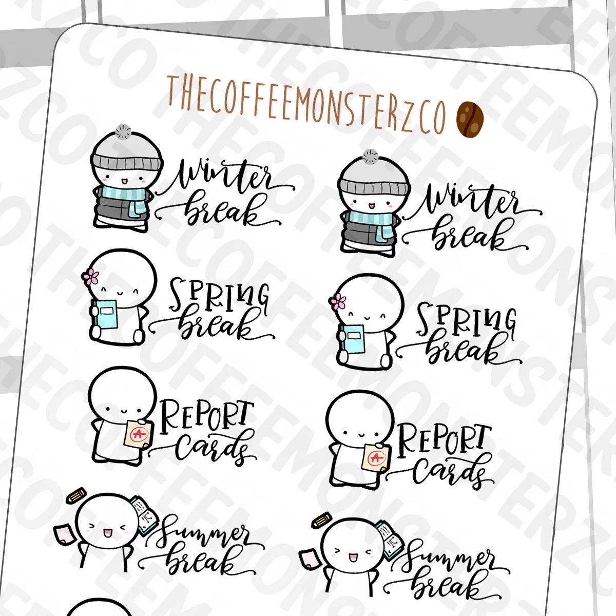School Bucket List Emotis