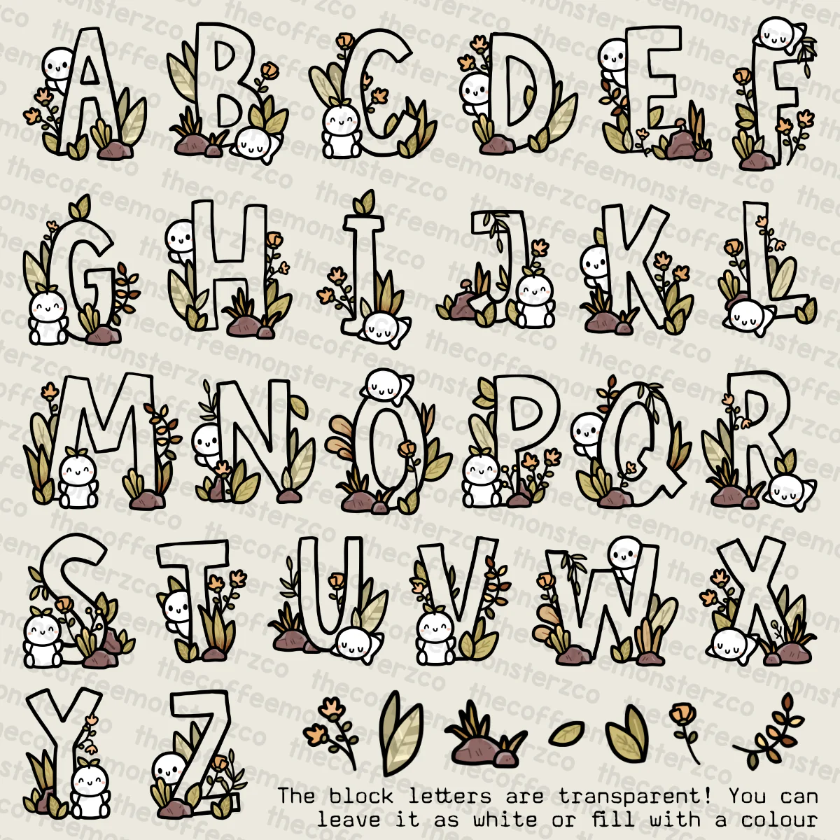 Overgrown Alphabet (Digital File) - Image 2