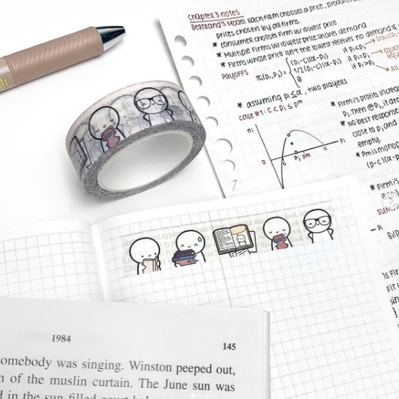 Book Nerd 1.0 Washi Tape - 15mm - Image 3