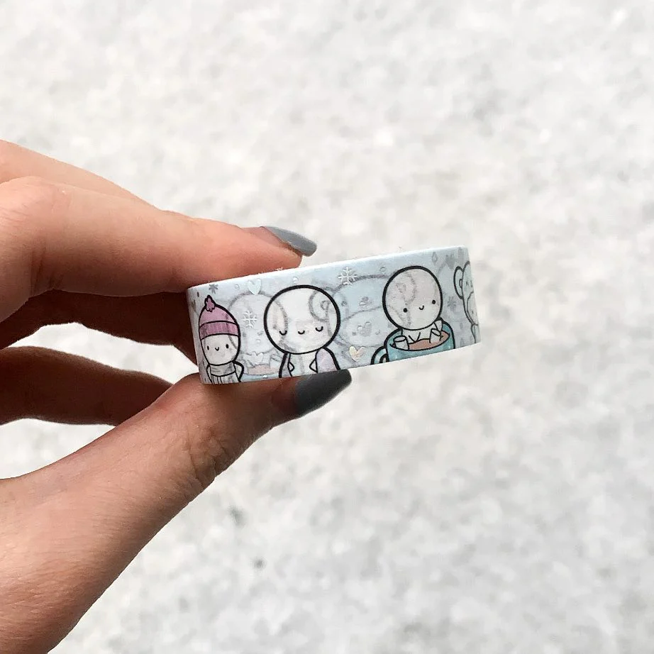 Winter Emotis Washi Tape - 15mm - Image 2