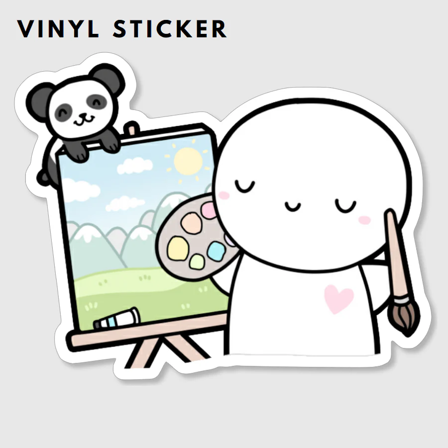 Paint With Me Vinyl Sticker