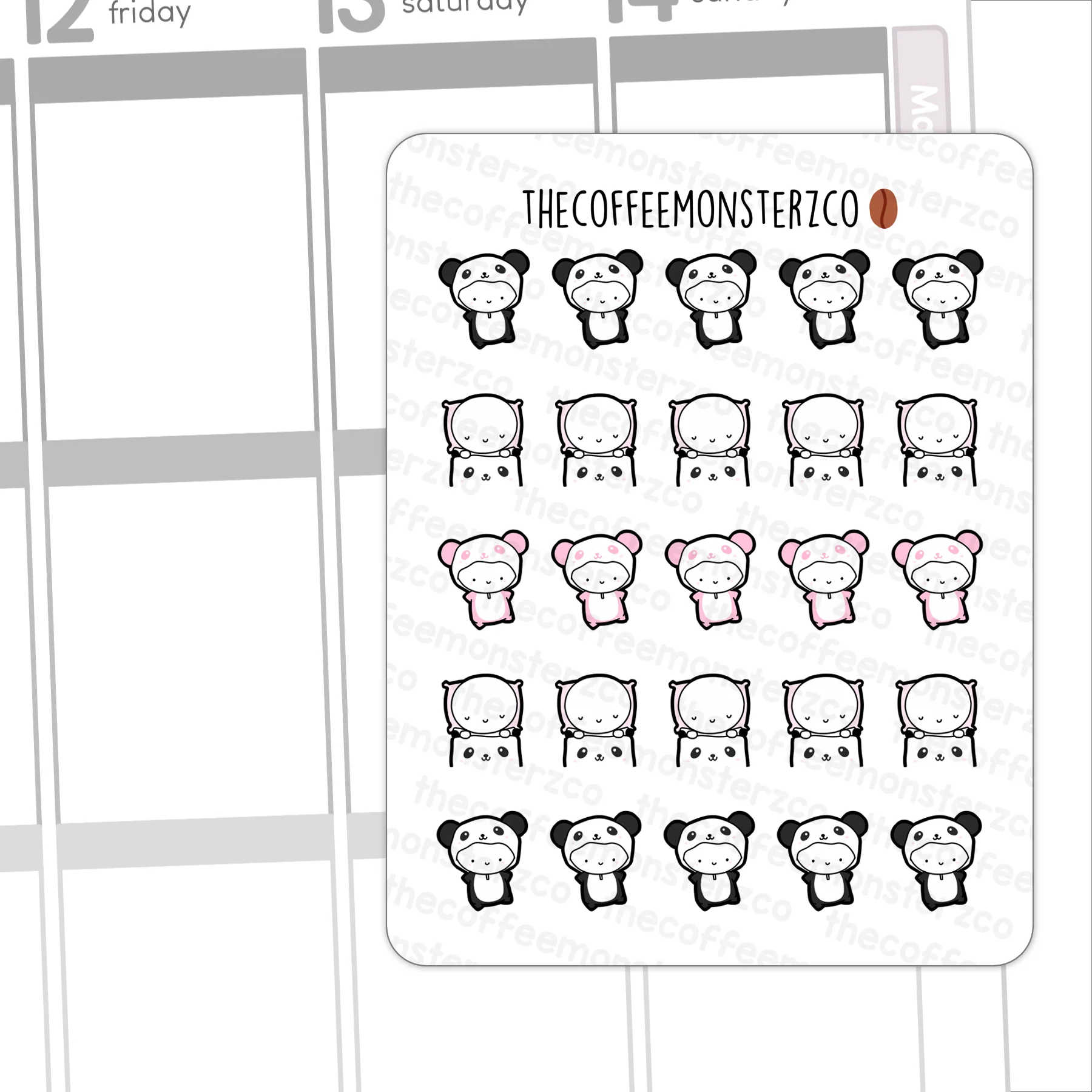 Panda Onesie Emotis - Image 2