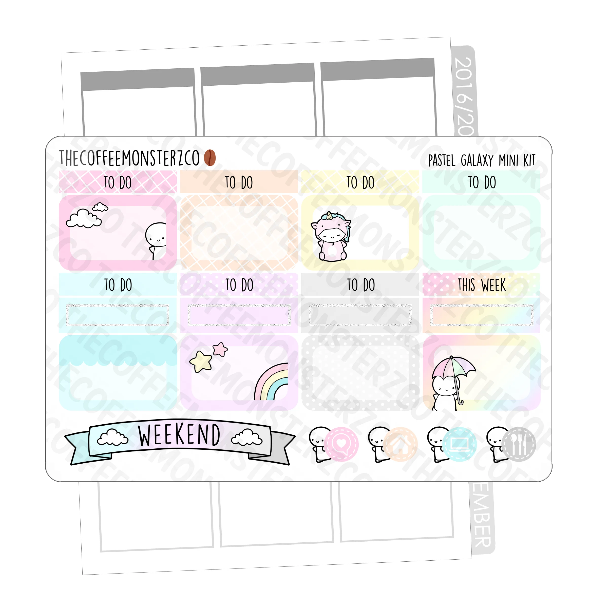 Pastel Galaxy Emoti Mini Kit - Image 3