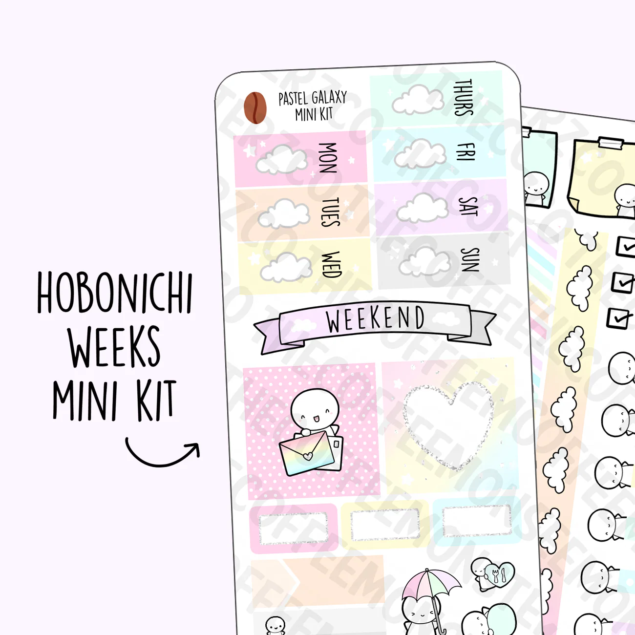 Pastel Galaxy Hobonichi Weeks Kit