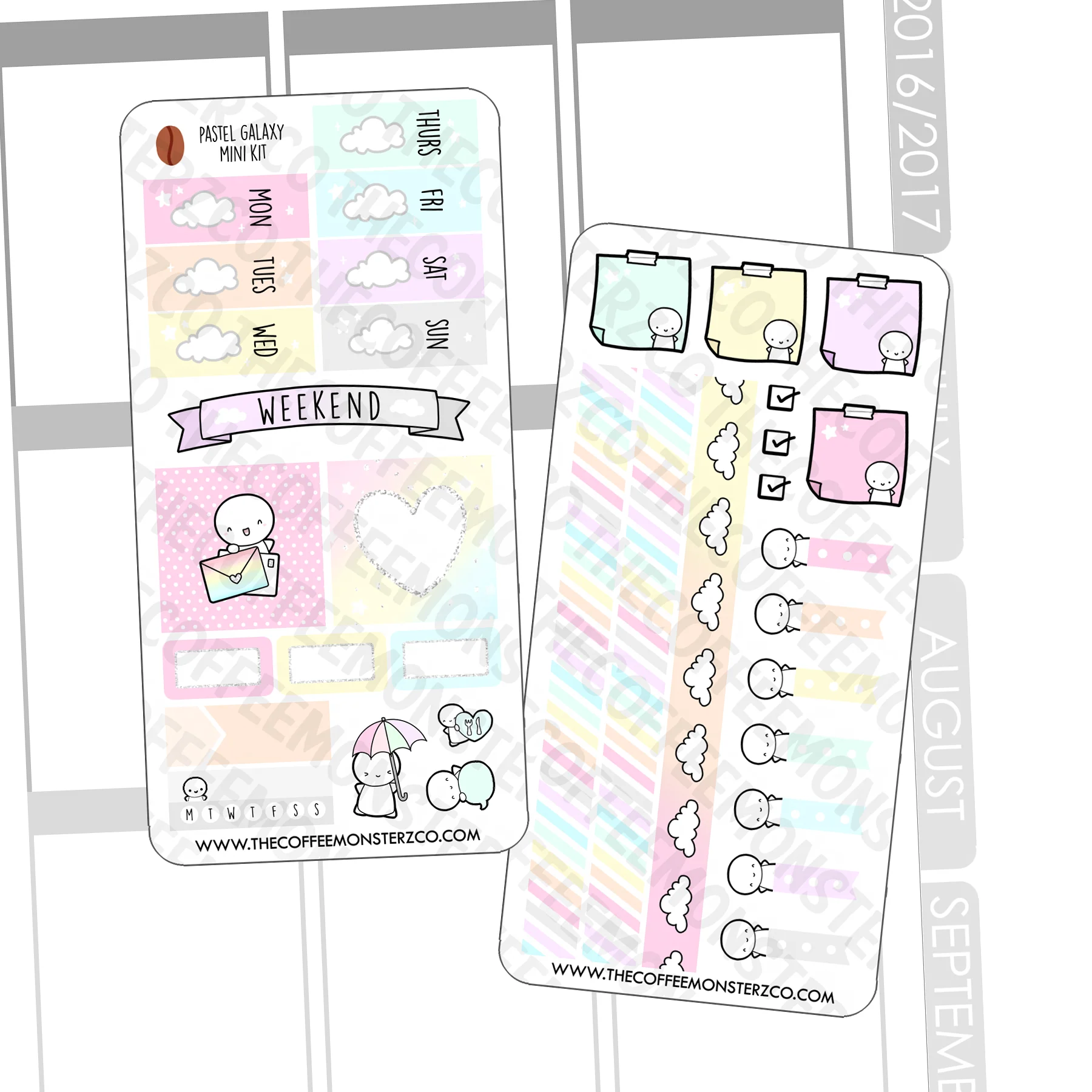 Pastel Galaxy Hobonichi Weeks Kit - Image 2