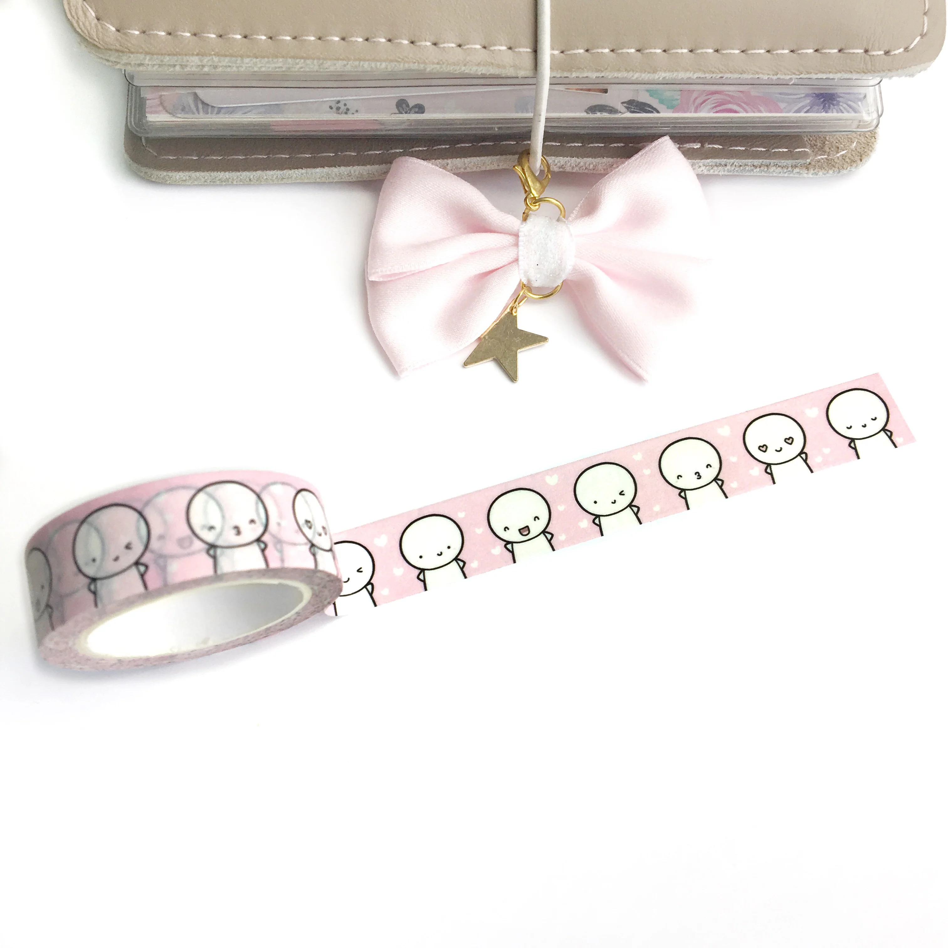 Powder Pink Emoti Washi Tape (2 per person)