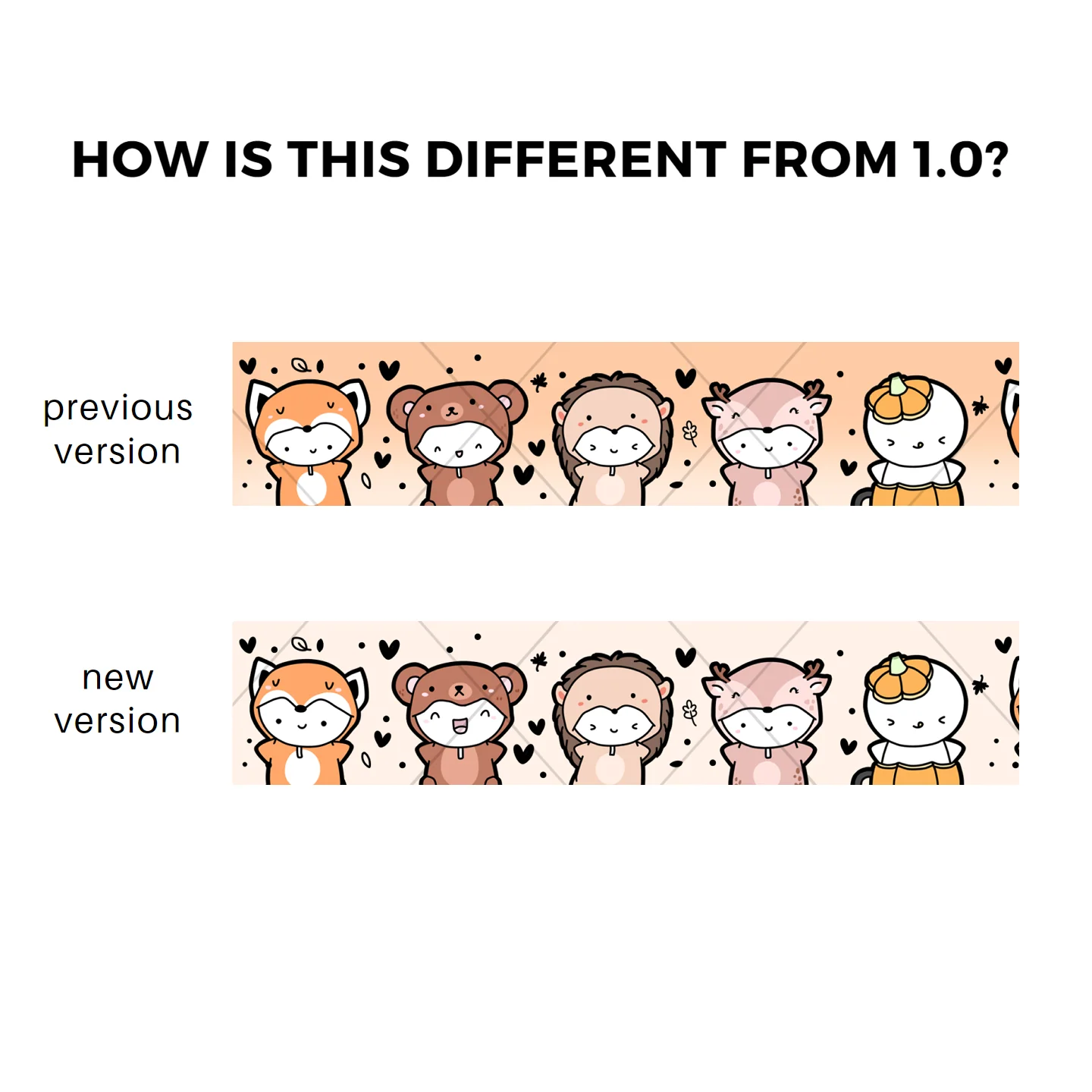 Fall Critters 2.0 Washi Tape - 15mm - Image 4